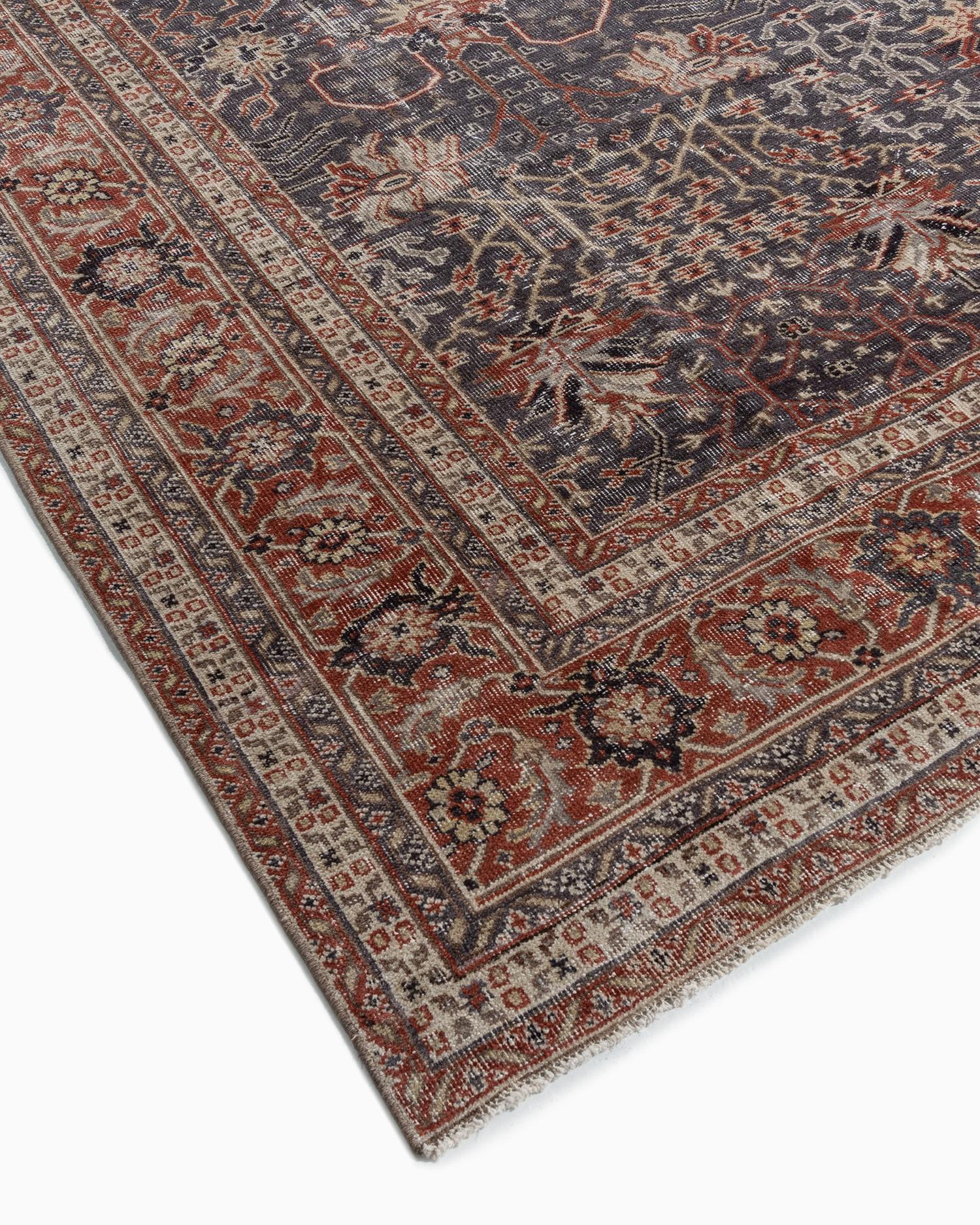 Wool Vintage Turkish Anatolian Area Rug  8'8 x 11'2 For Sale