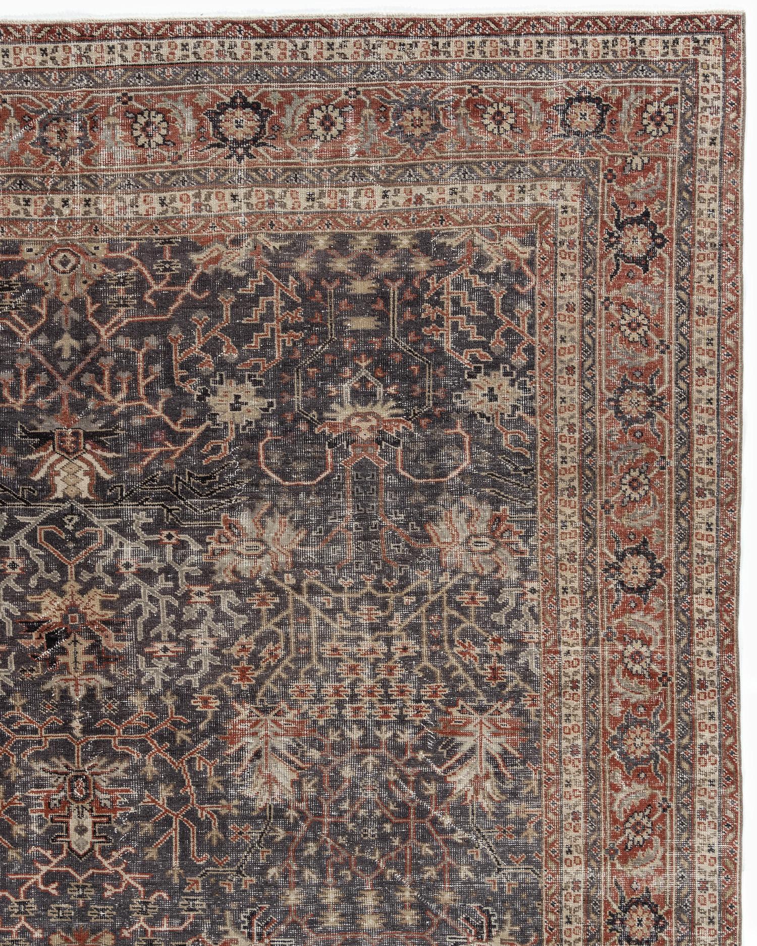 Vintage Turkish Anatolian Area Rug  8'8 x 11'2 For Sale 1