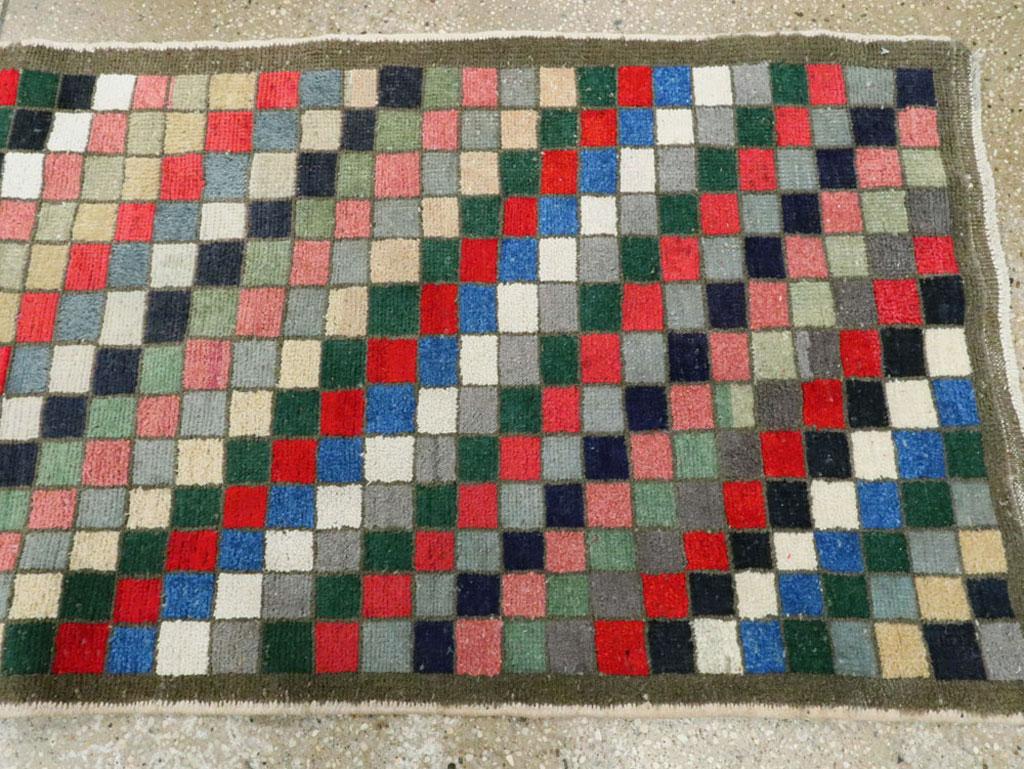 Vintage Turkish Anatolian Art Deco Runner 2