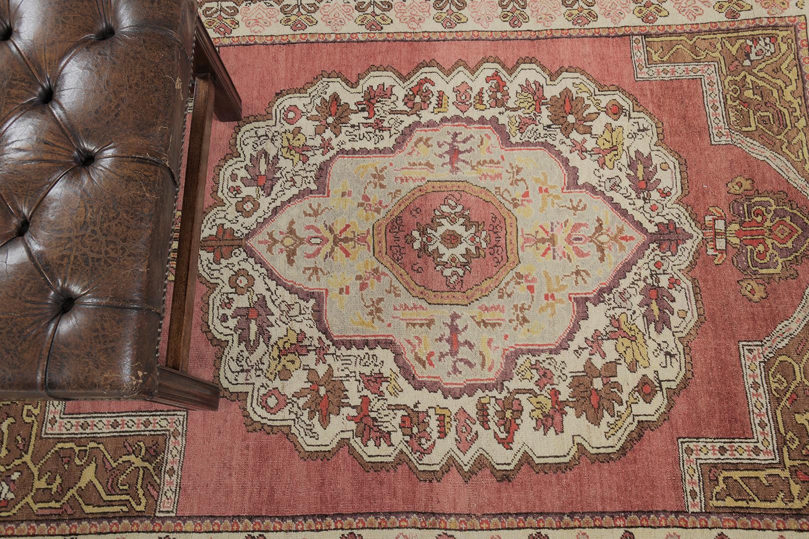 Hand-Knotted Vintage Turkish Anatolian Avonas by Mehraban Rugs For Sale