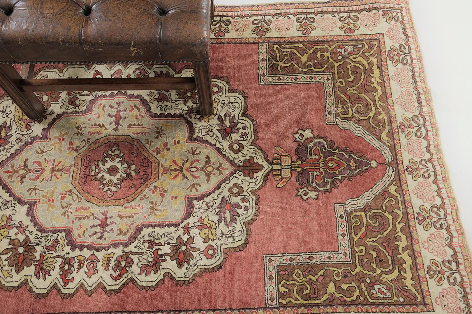 Early 20th Century Vintage Turkish Anatolian Avonas by Mehraban Rugs For Sale