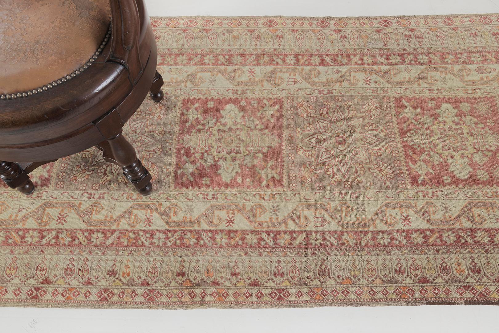 Early 20th Century Vintage Turkish Anatolian Brunguz by Mehraban Rugs For Sale