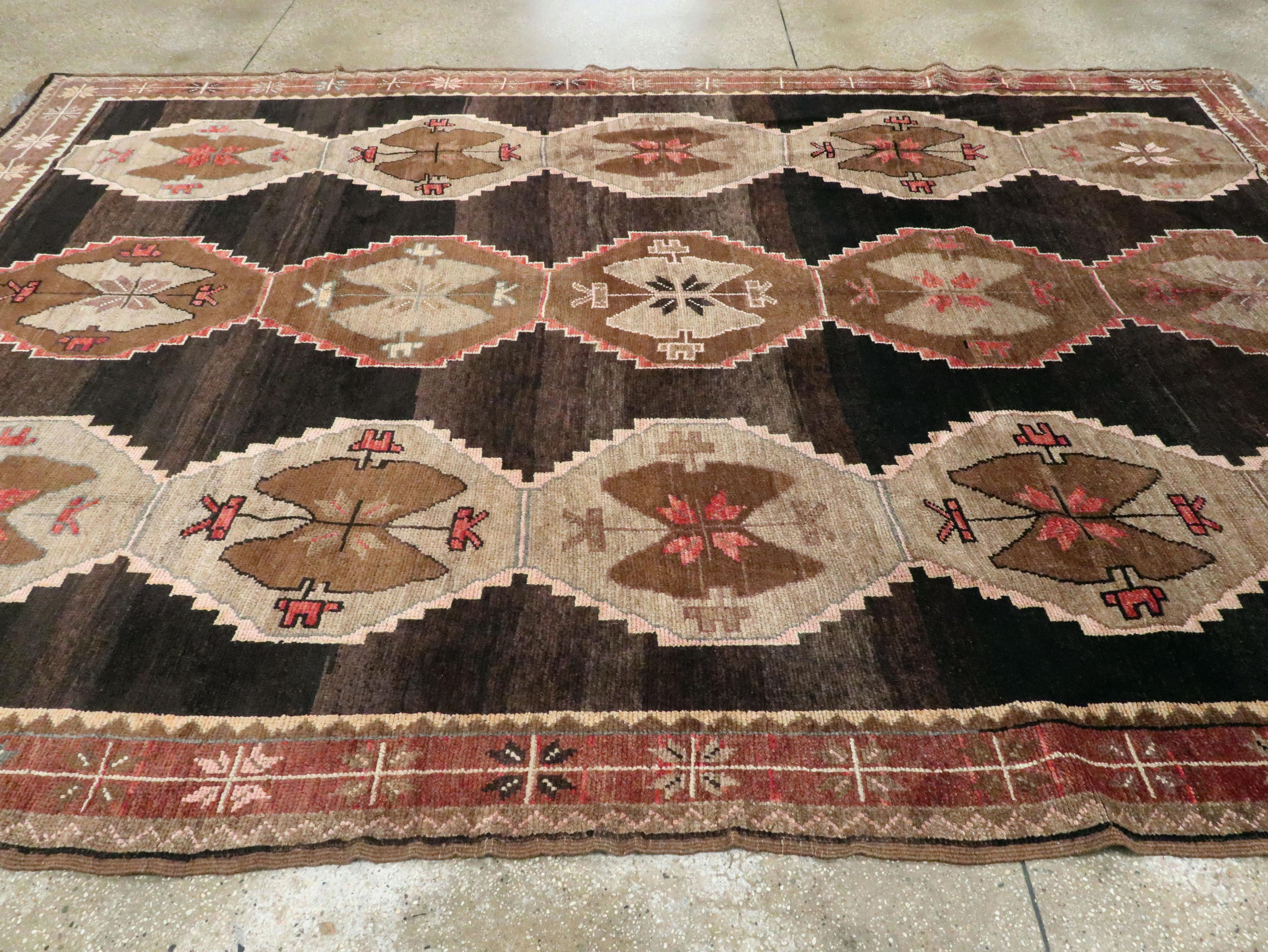 Vintage Turkish Anatolian Carpet For Sale 6