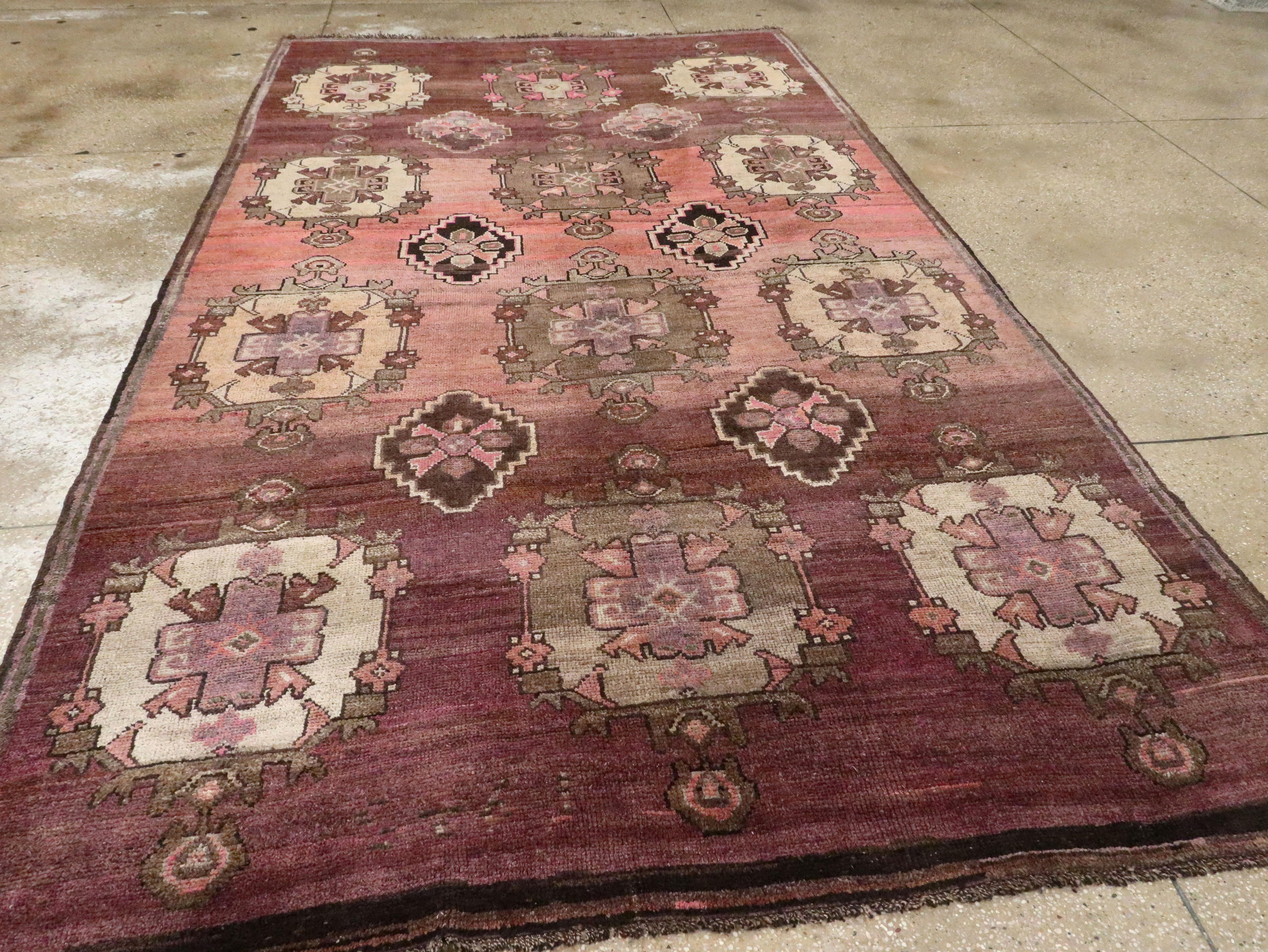 20th Century Vintage Turkish Anatolian Carpet