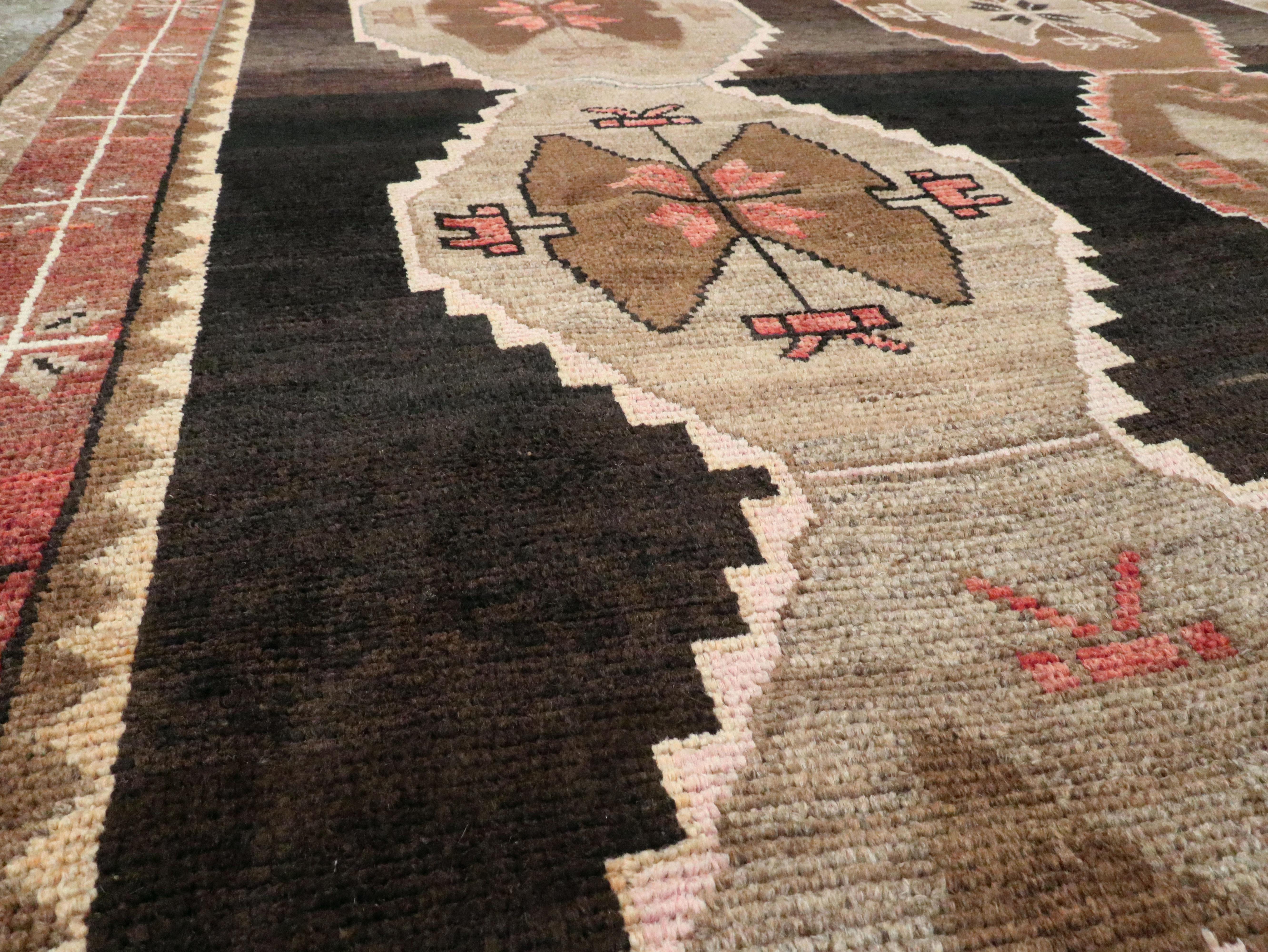 Wool Vintage Turkish Anatolian Carpet For Sale