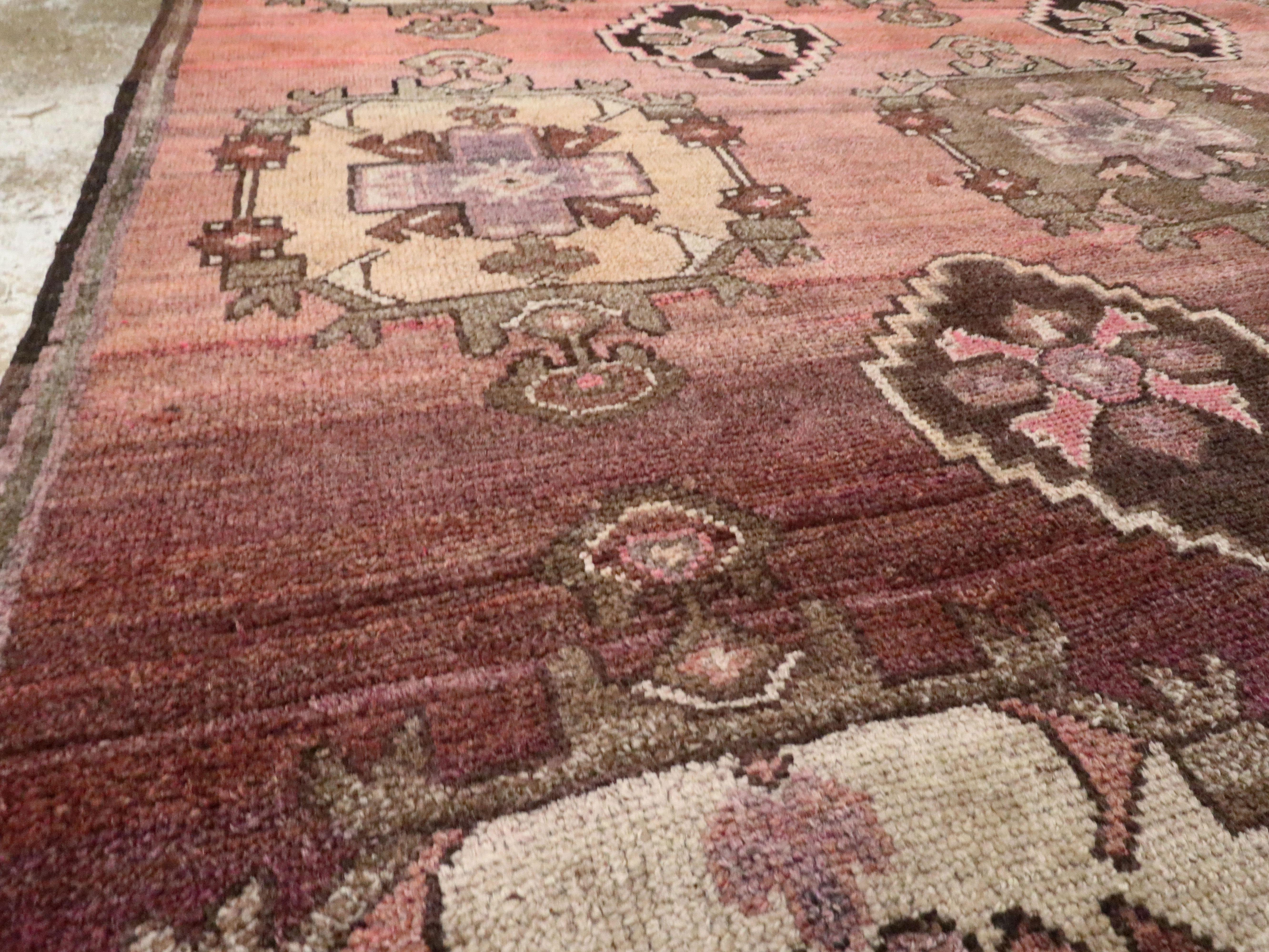 Wool Vintage Turkish Anatolian Carpet