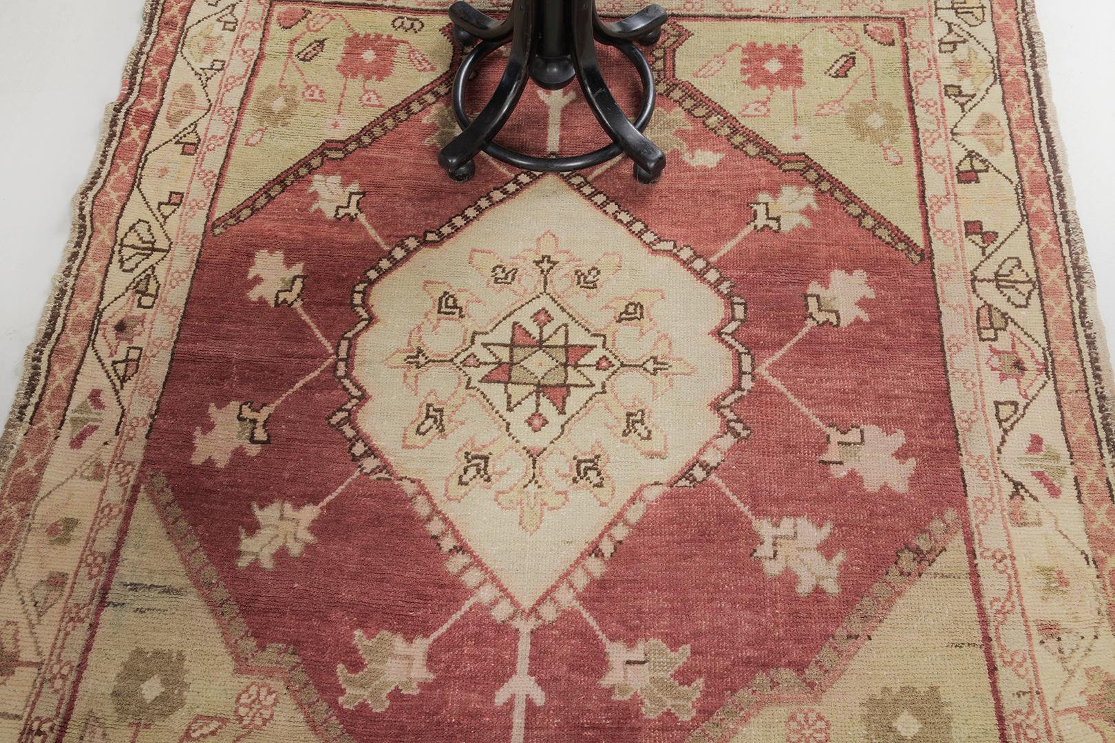 Türkischer anatolischer Dazgir-Teppich aus Anatolien  (Frühes 20. Jahrhundert) im Angebot