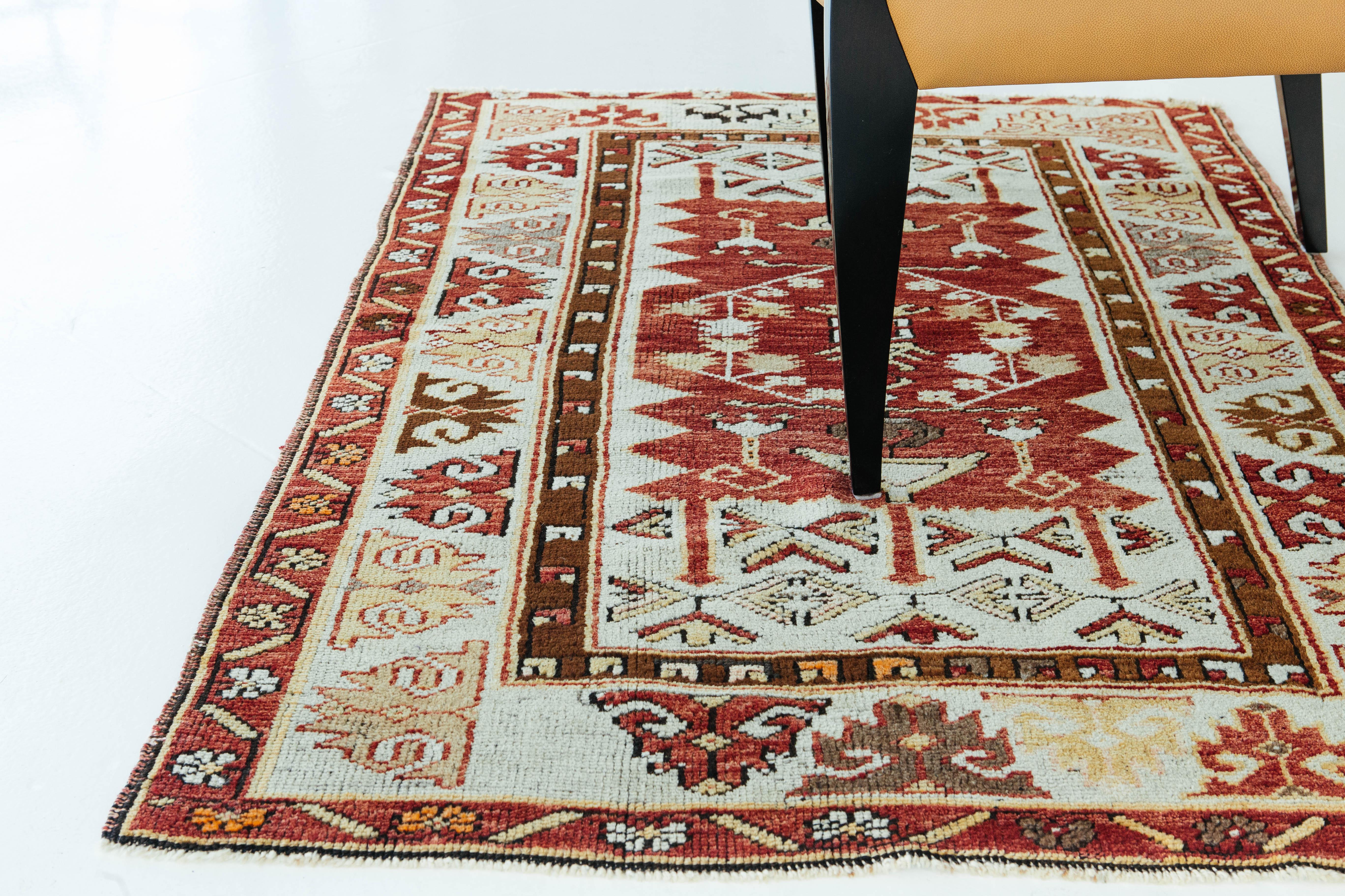 Hand-Knotted Vintage Turkish Anatolian For Sale