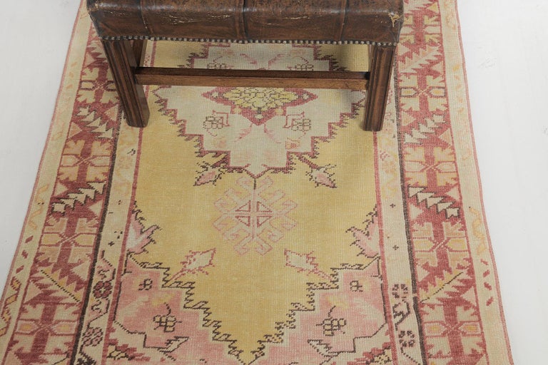 101×174 “Guney” ViNTAGE TURKiSH RUG ラグ・カーペット
