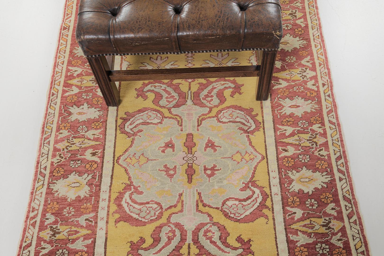 Early 20th Century Vintage Turkish Anatolian Guney by Mehraban Rugs For Sale