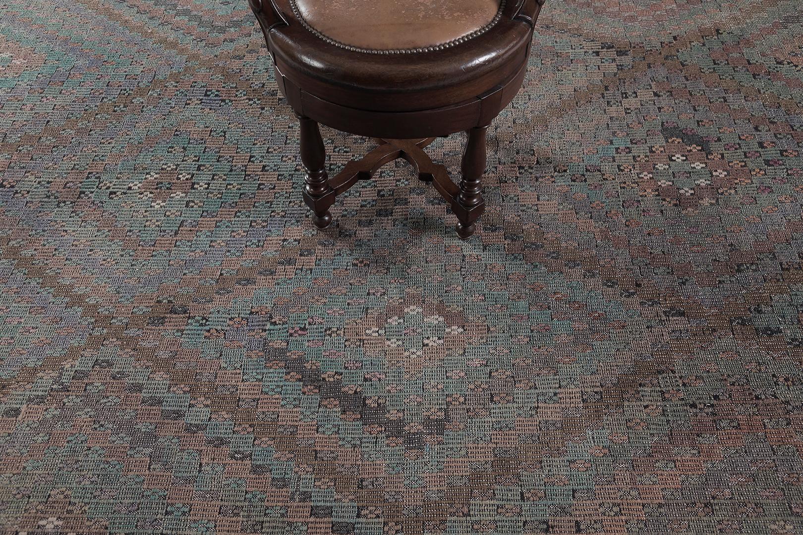 Tapis vintage turc d'Anatolie Jejim Kilim par Mehraban en vente 3