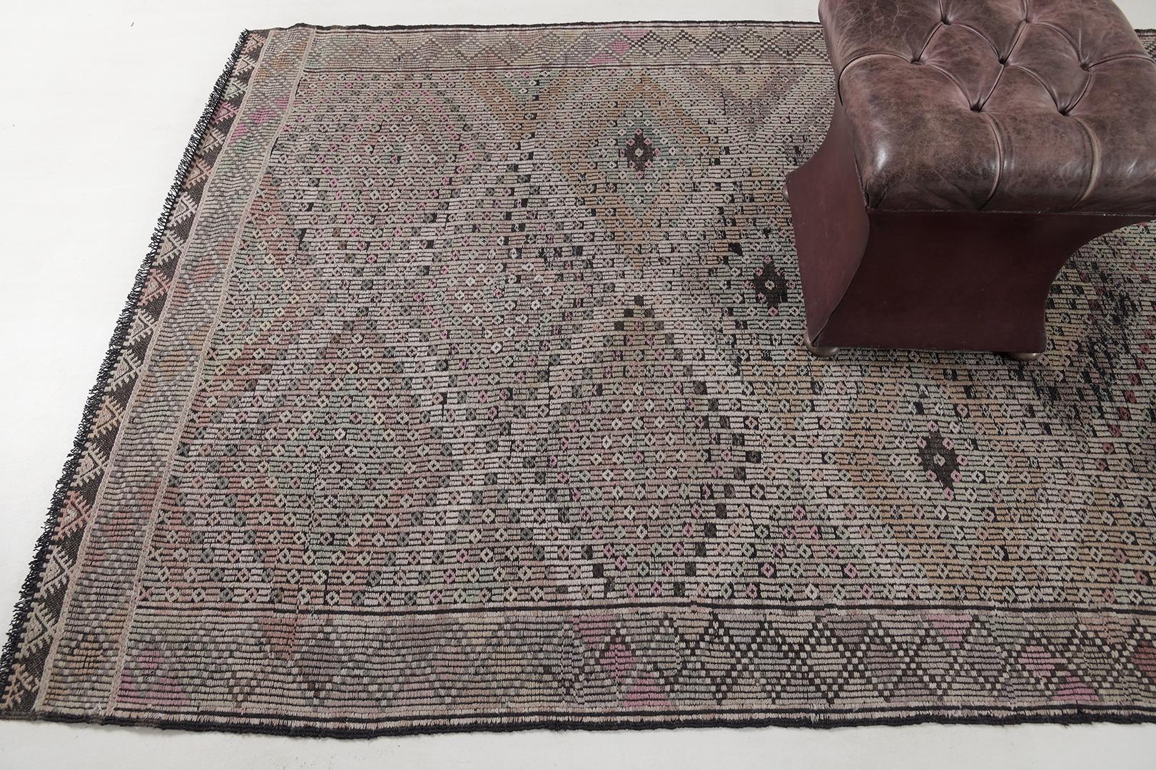 Hand-Knotted Vintage Turkish Anatolian Jejim Kilim by Mehraban Rugs For Sale