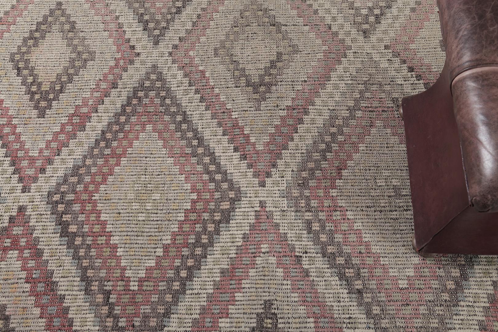 Tapis vintage turc d'Anatolie Jejim Kilim par Mehraban Bon état - En vente à WEST HOLLYWOOD, CA