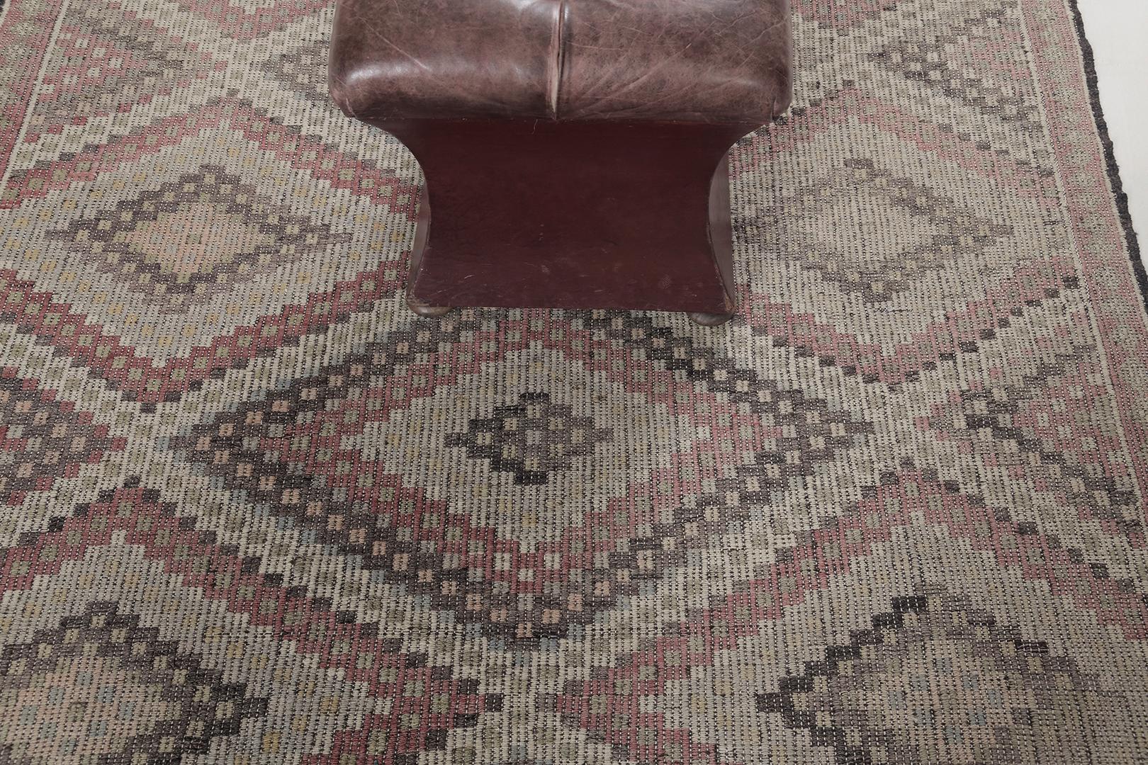 Tapis vintage turc d'Anatolie Jejim Kilim par Mehraban en vente 1
