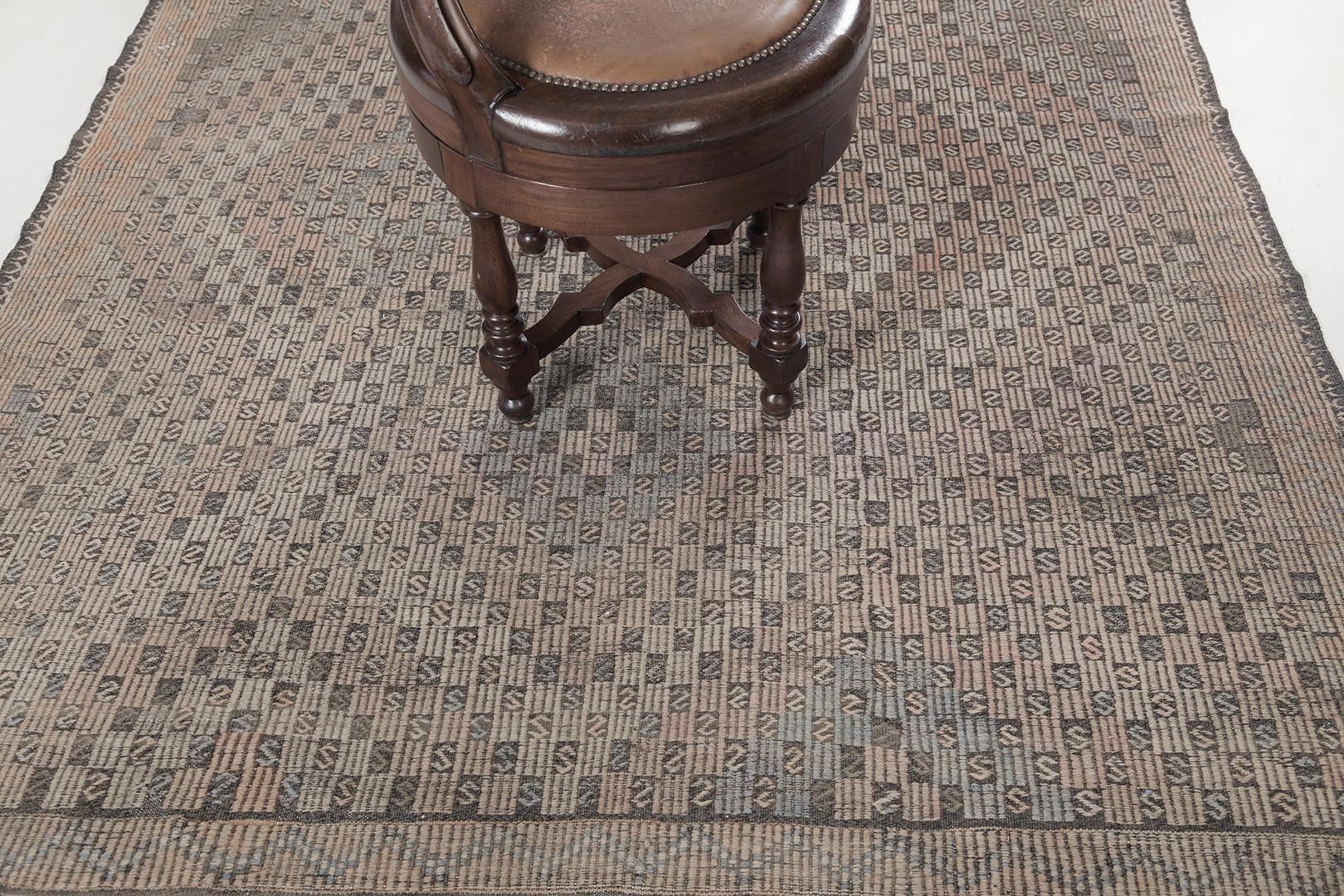 Türkischer anatolischer Jejim-Kelim aus der Türkei (Wolle) im Angebot
