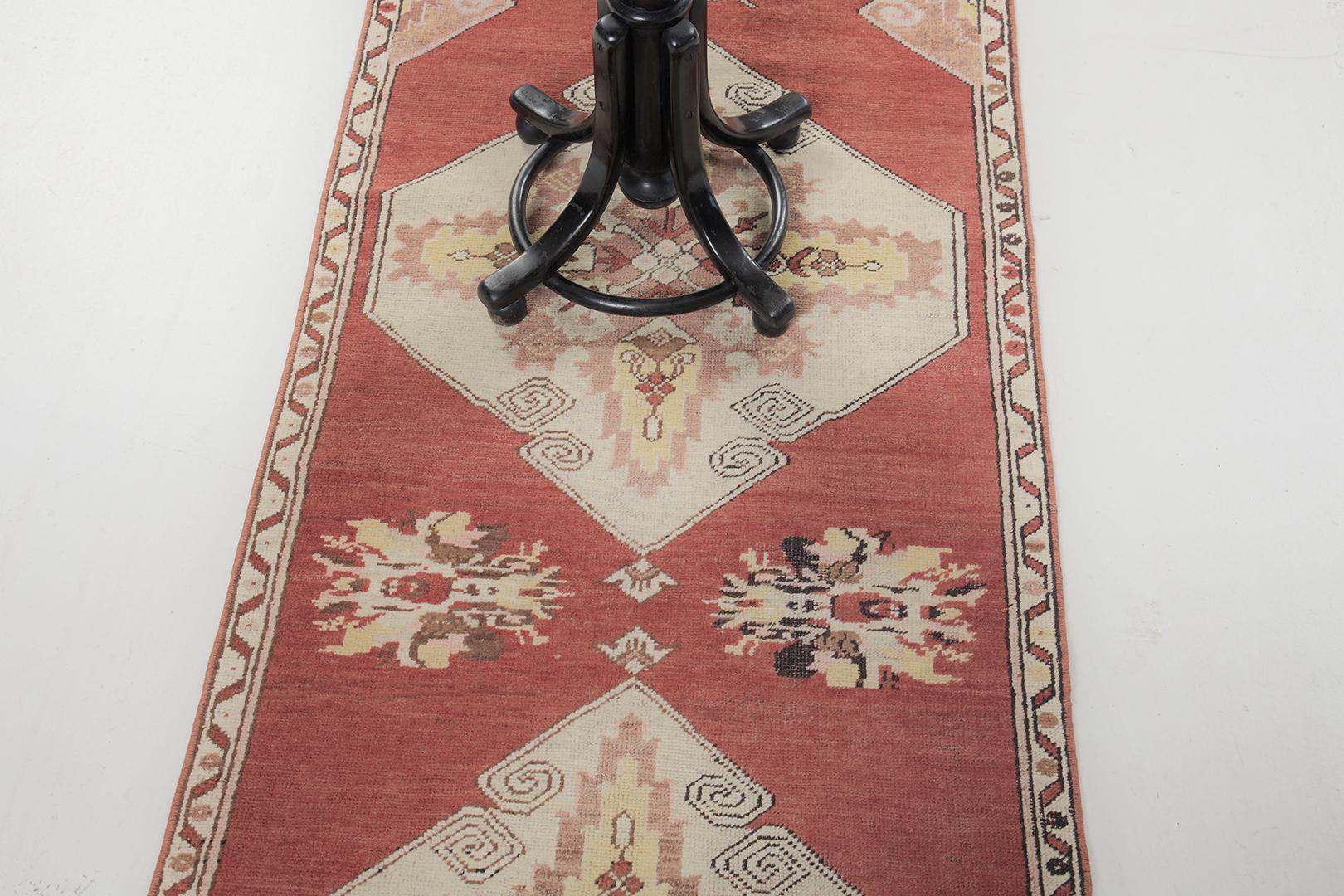 Hand-Knotted Vintage Turkish Anatolian Kirsehir by Mehraban Rugs For Sale