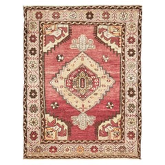 Vintage Turkish Anatolian Konya by Mehraban Rugs