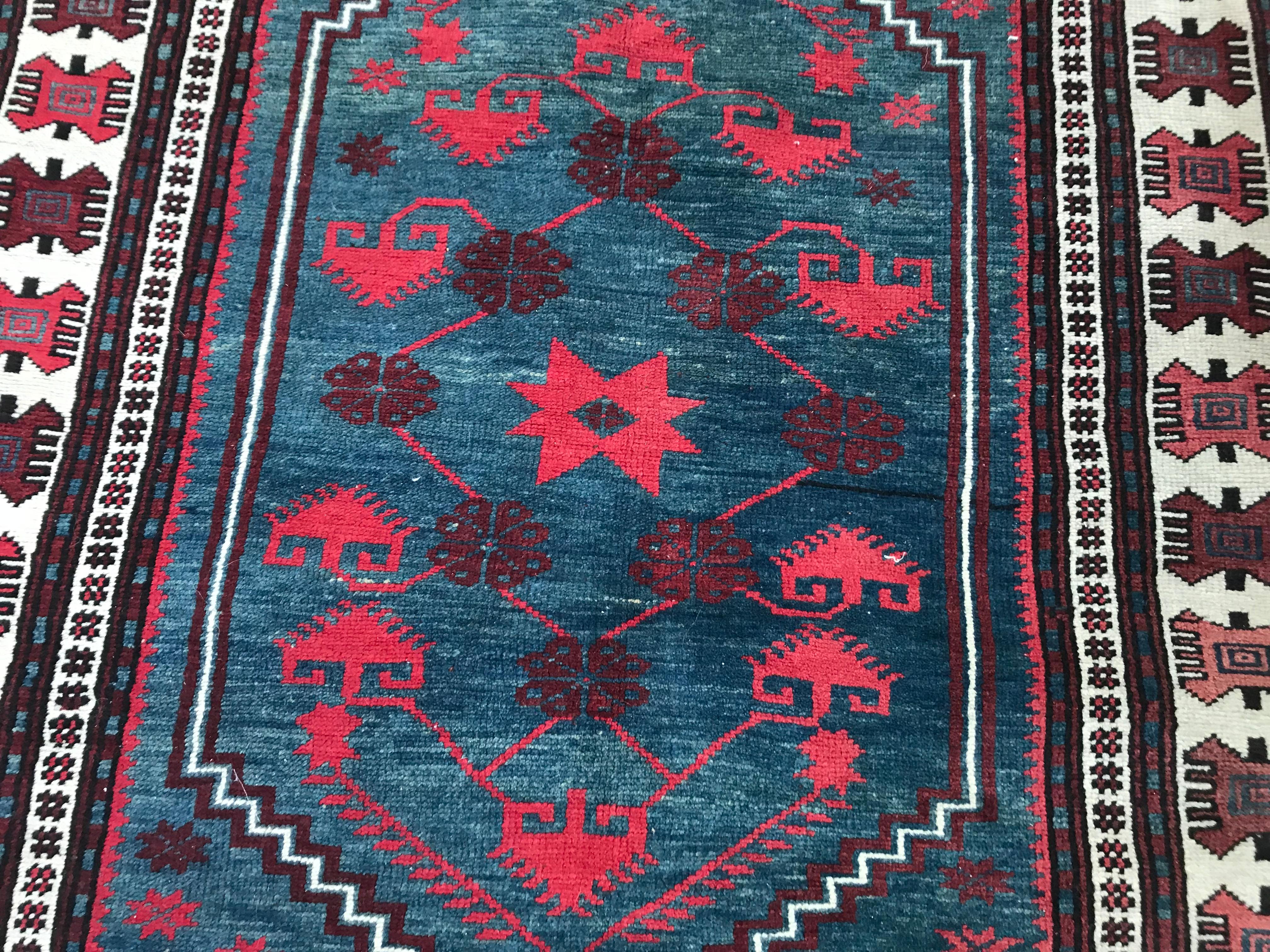 Tribal Vintage Turkish Anatolian Konya Rug