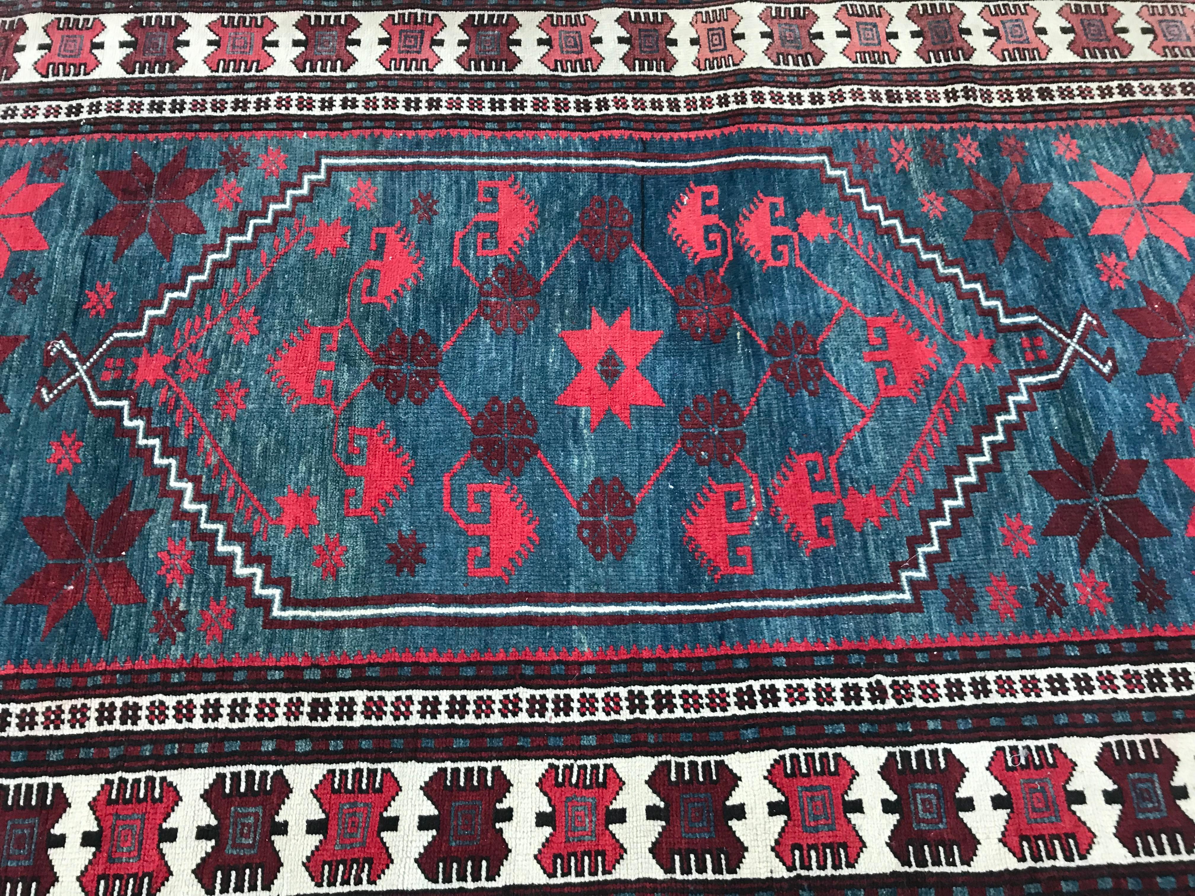Bobyrug's Vintage Türkisch Anatolisch Konya Teppich im Zustand „Gut“ im Angebot in Saint Ouen, FR