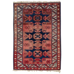 Vintage Turkish Anatolian Konya Rug