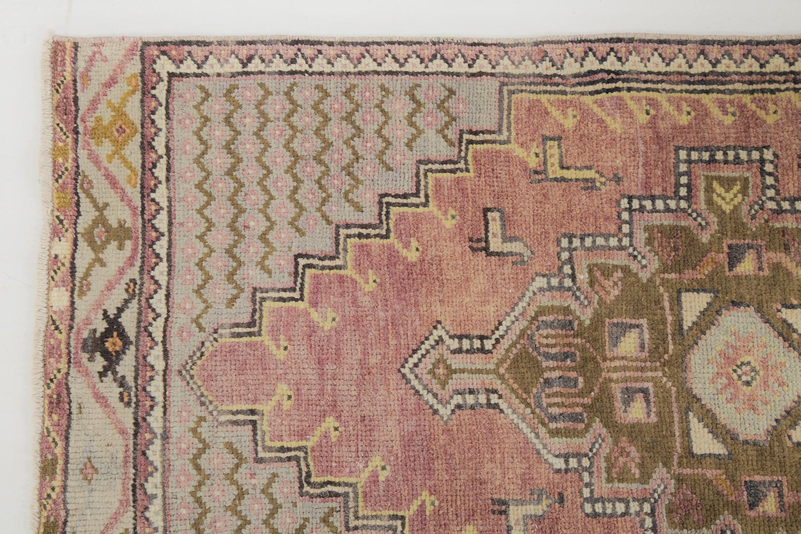 Hand-Knotted Vintage Turkish Anatolian Maden by Mehraban Rugs For Sale