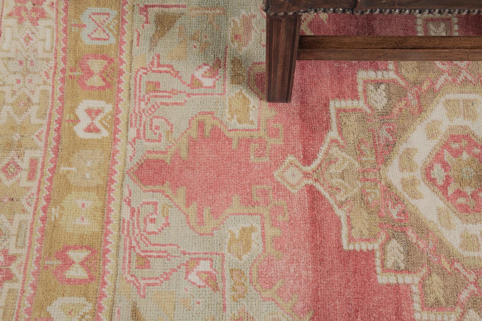 Wool Vintage Turkish Anatolian Maden by Mehraban Rugs For Sale