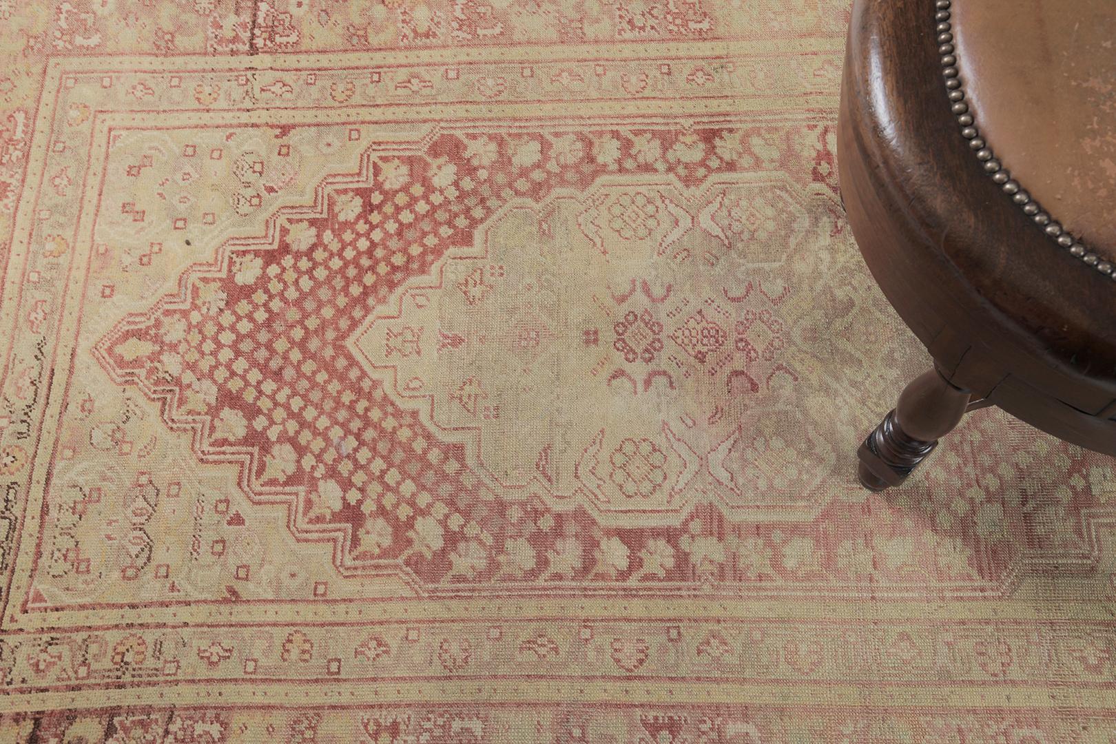 Vintage Turkish Anatolian Milas by Mehraban Rugs In Good Condition For Sale In WEST HOLLYWOOD, CA