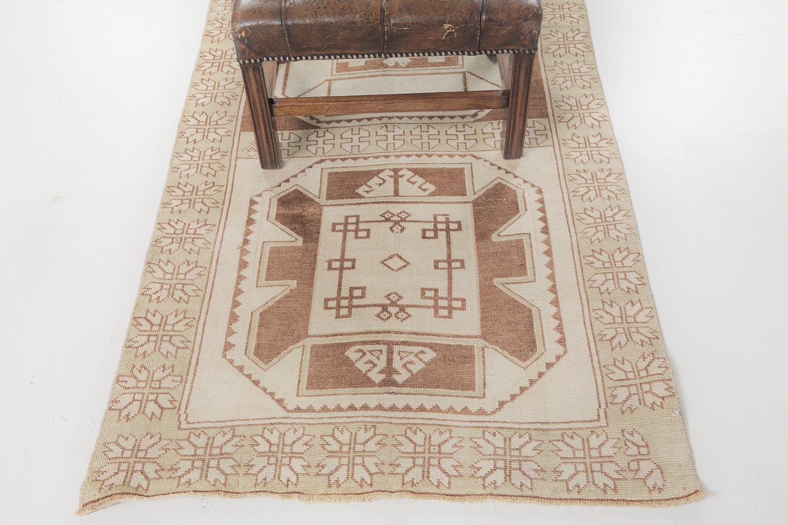 Vintage Turkish Anatolian Milas by Mehraban Rugs For Sale 1
