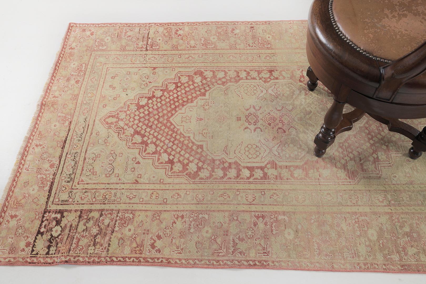 Vintage Turkish Anatolian Milas by Mehraban Rugs For Sale 1