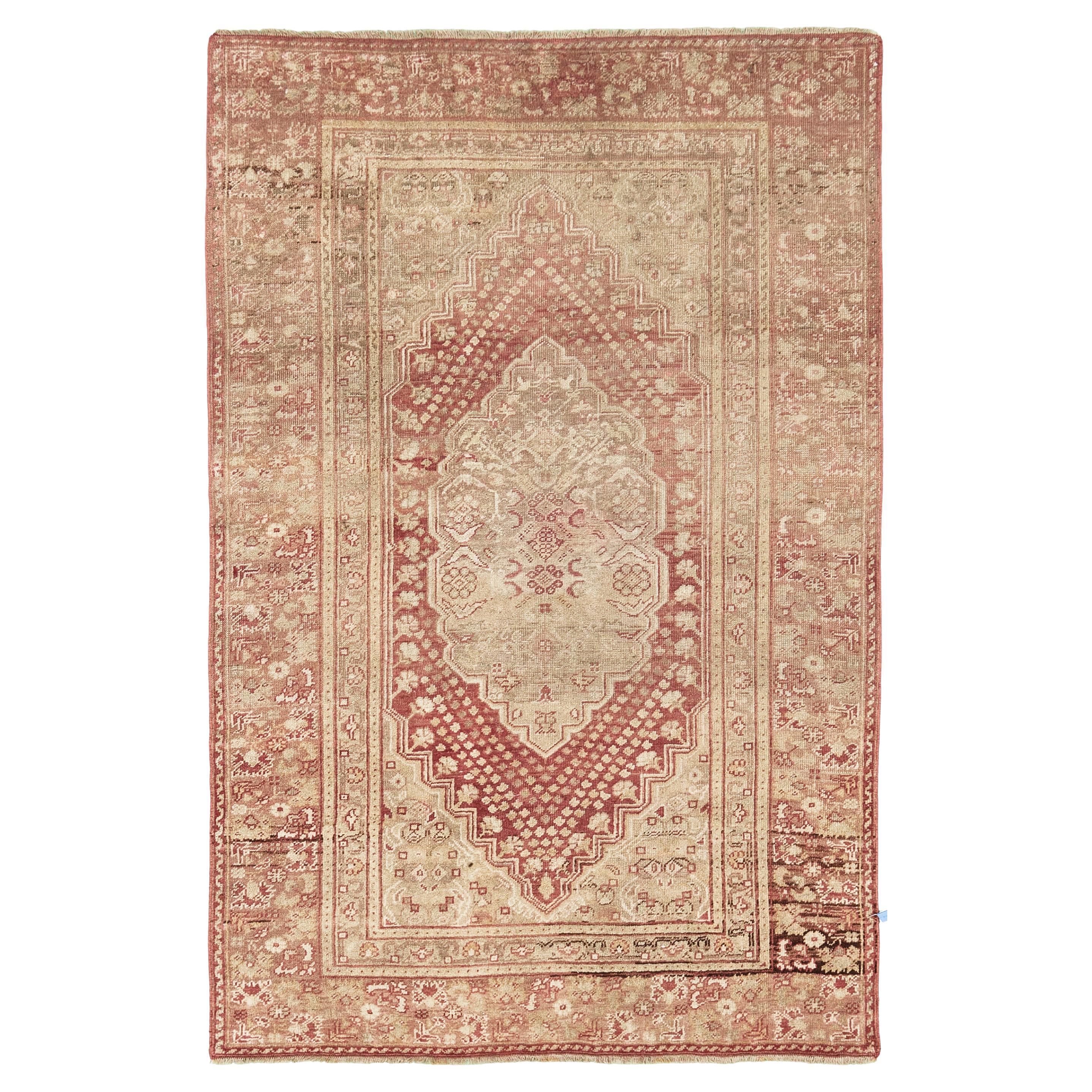 Vintage Turkish Anatolian Milas by Mehraban Rugs