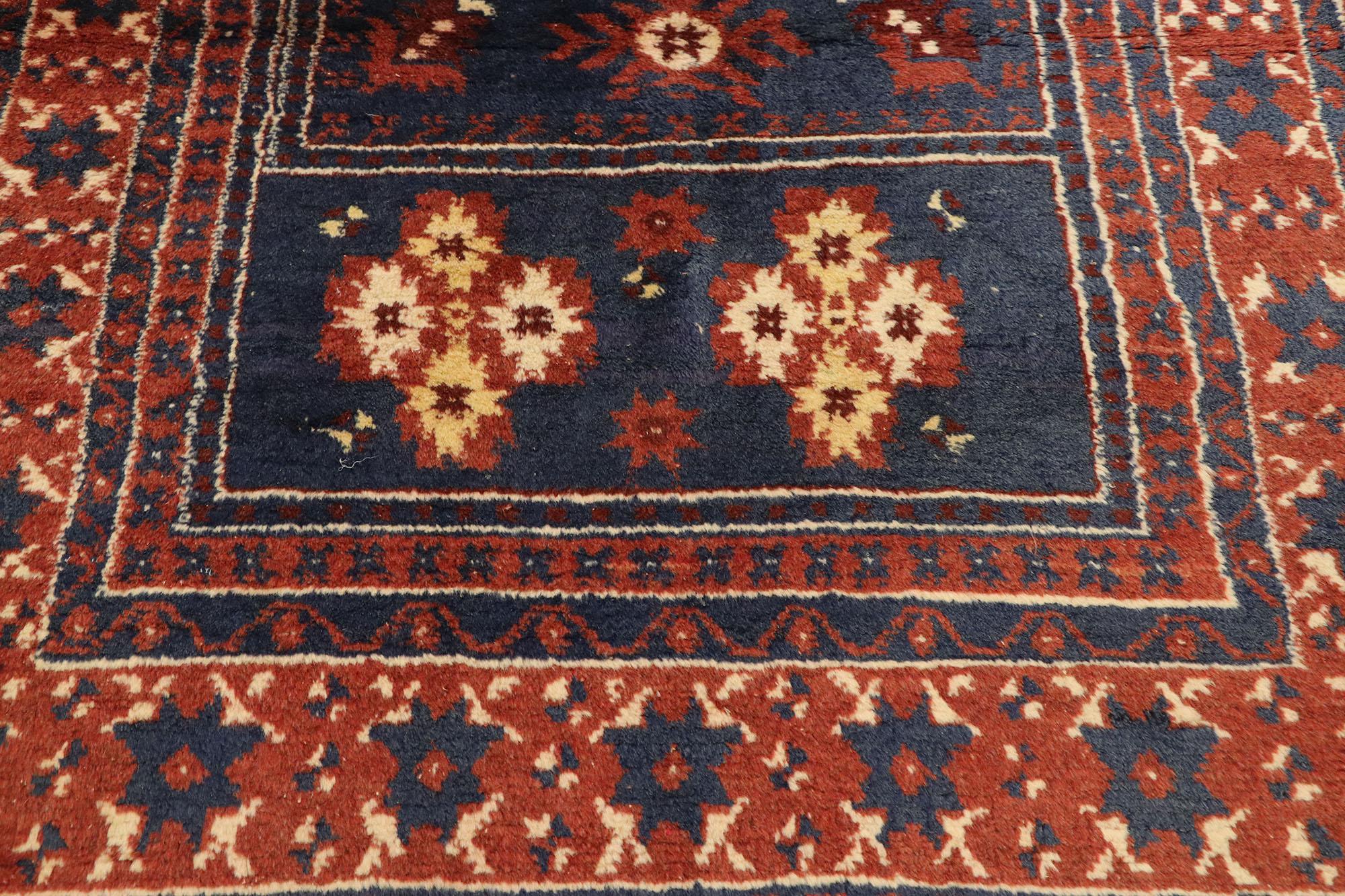 Hand-Knotted Vintage Turkish Anatolian Prayer Rug For Sale