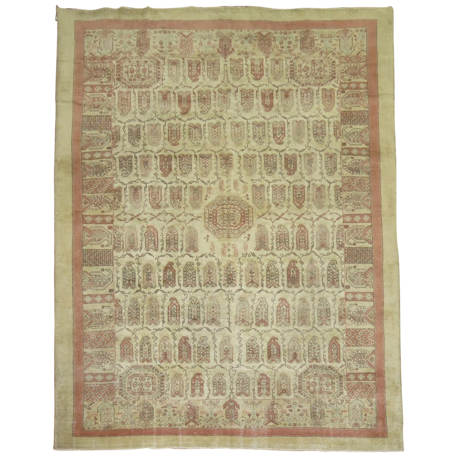 Vintage Turkish Anatolian Room Size Rug For Sale