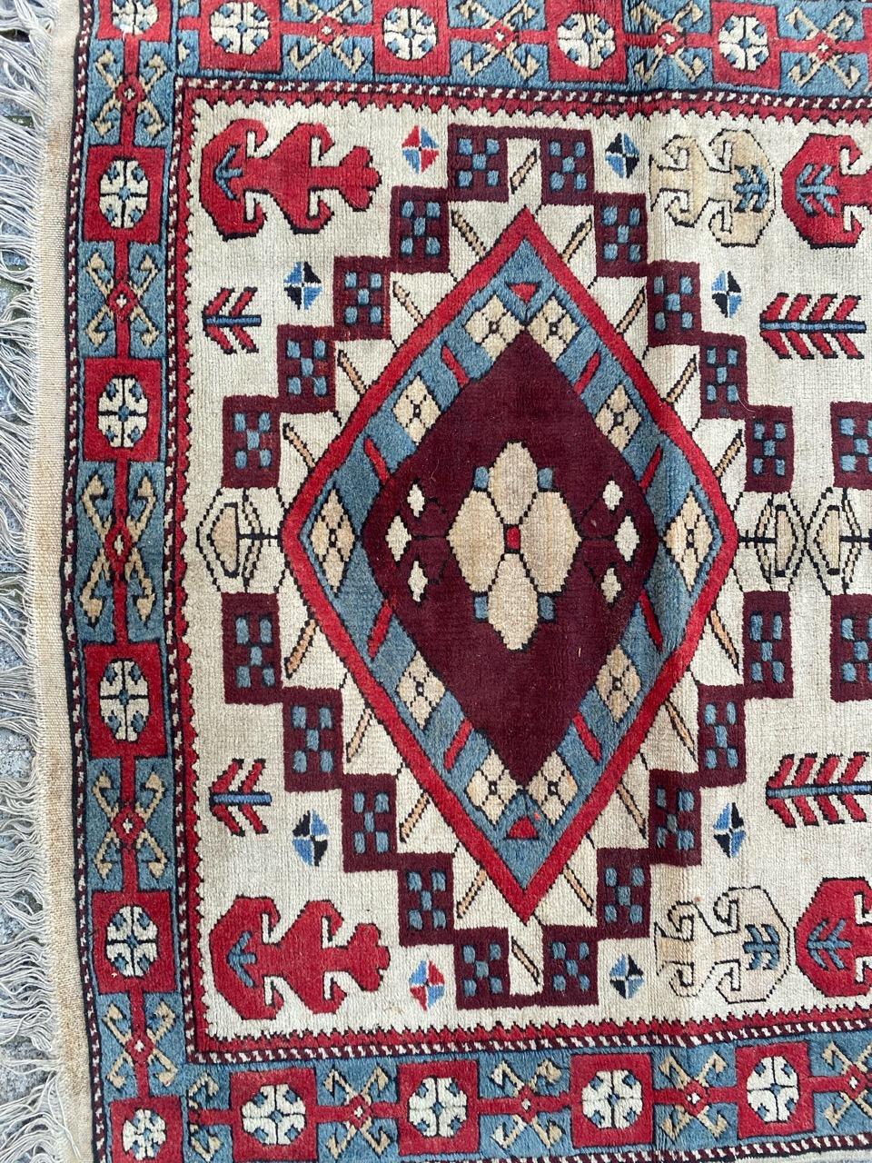 Bobyrug’s Vintage Turkish Anatolian Rug For Sale 3