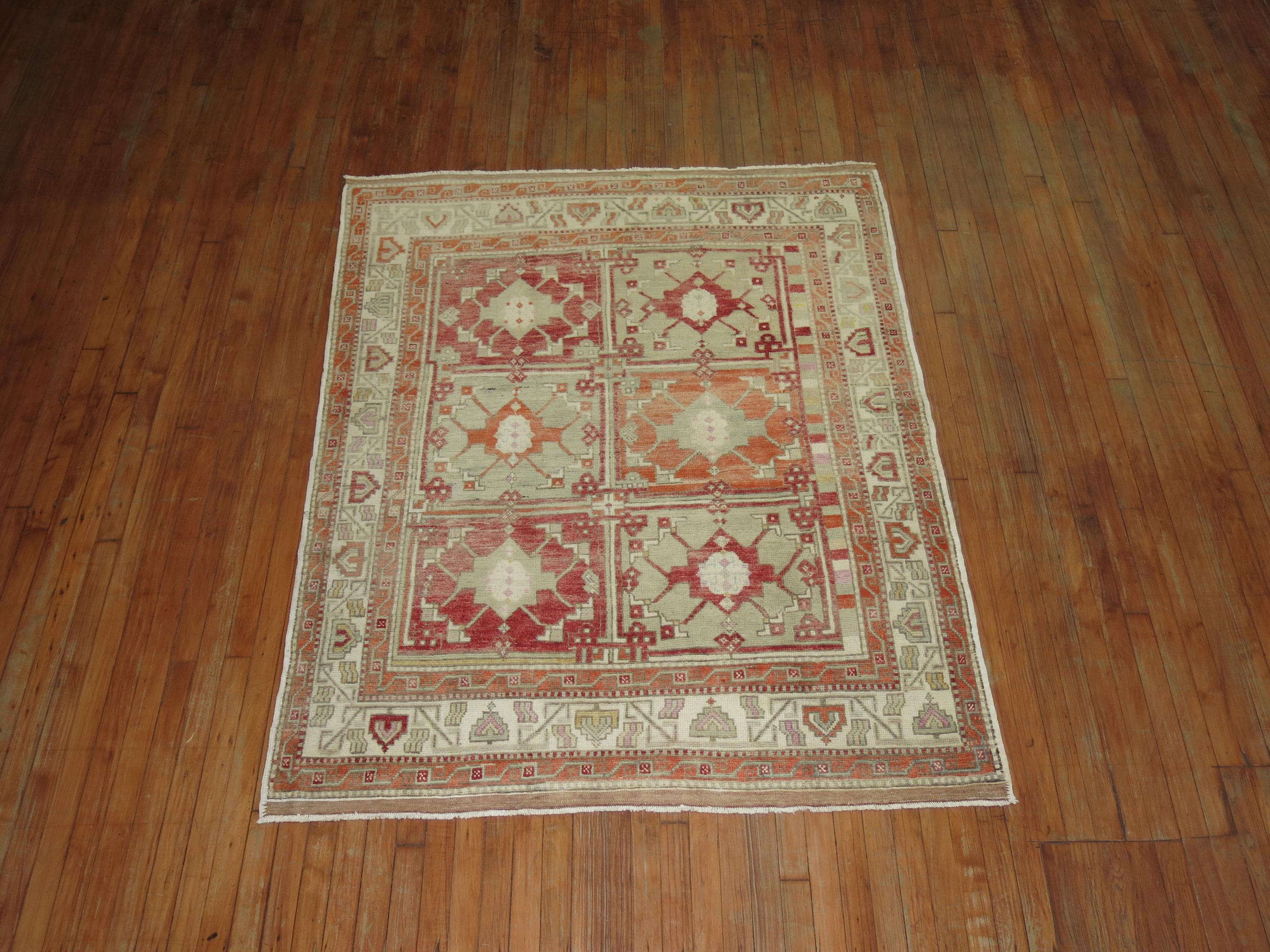 Zabihi Collection Vintage Turkish Anatolian Rug 3