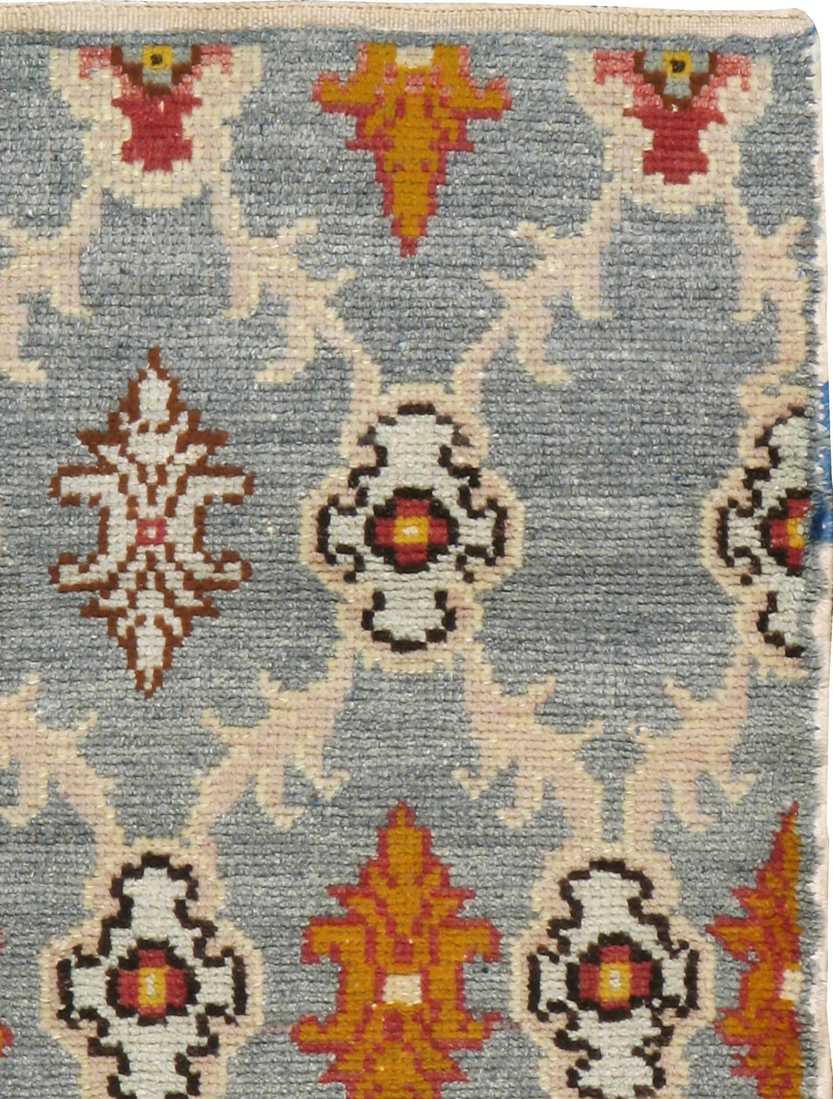A vintage Turkish Anatolian rug from the mid-20th century.