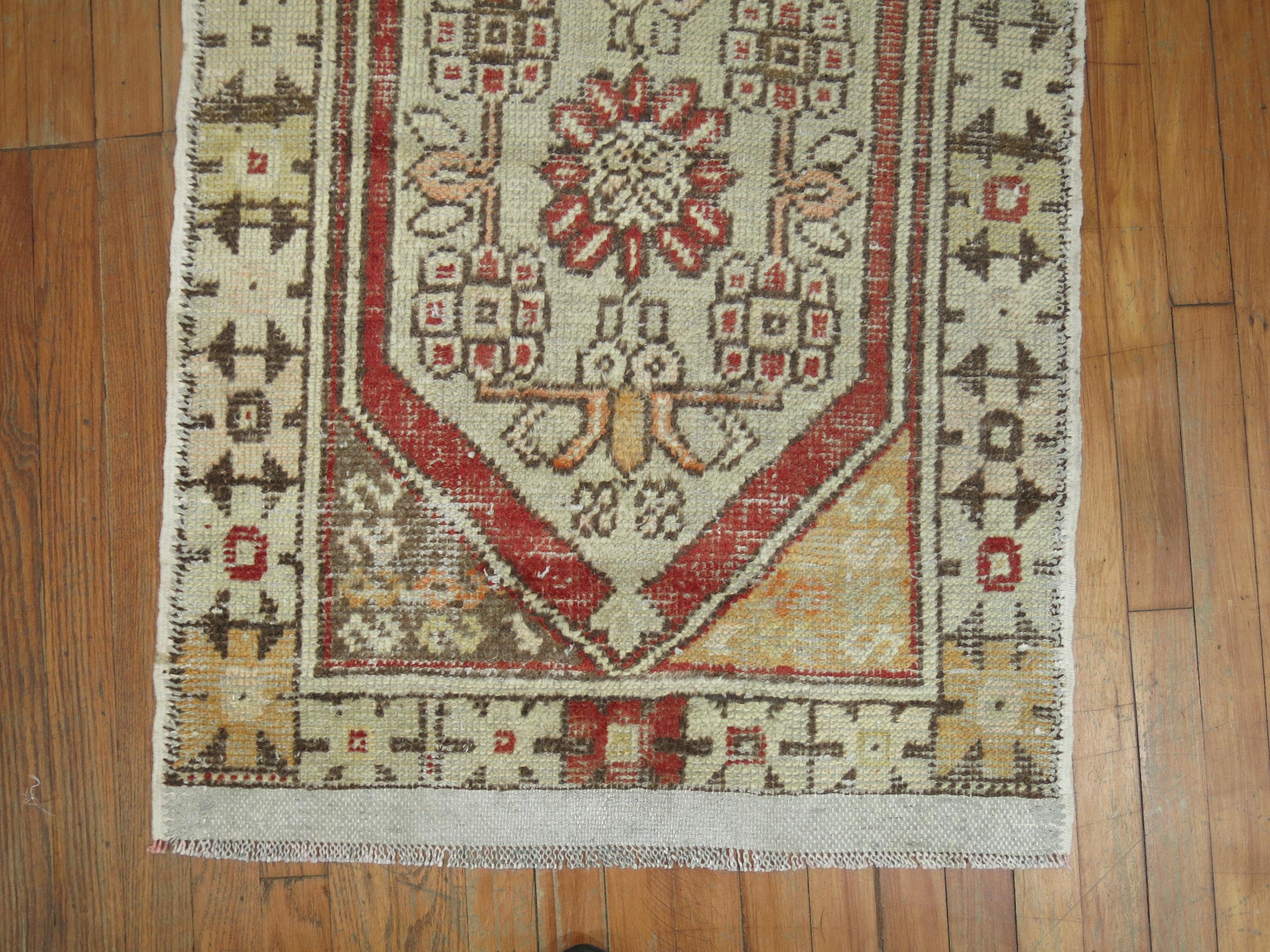 Una alfombra turca de Anatolia única en su género.