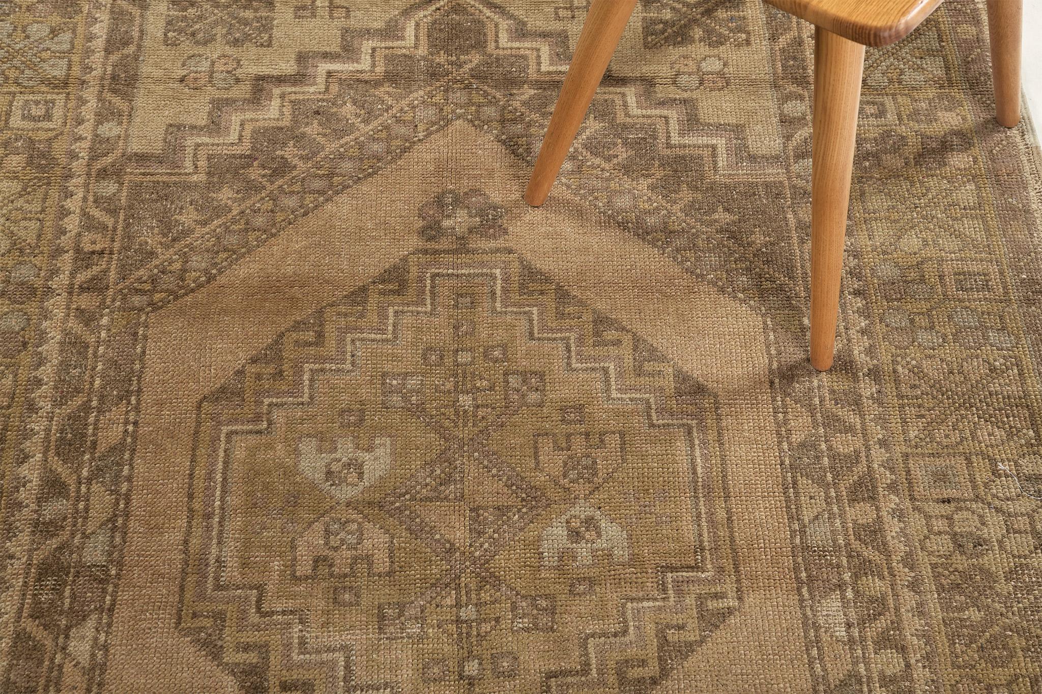 Vintage Turkish Anatolian Rug In Good Condition For Sale In WEST HOLLYWOOD, CA