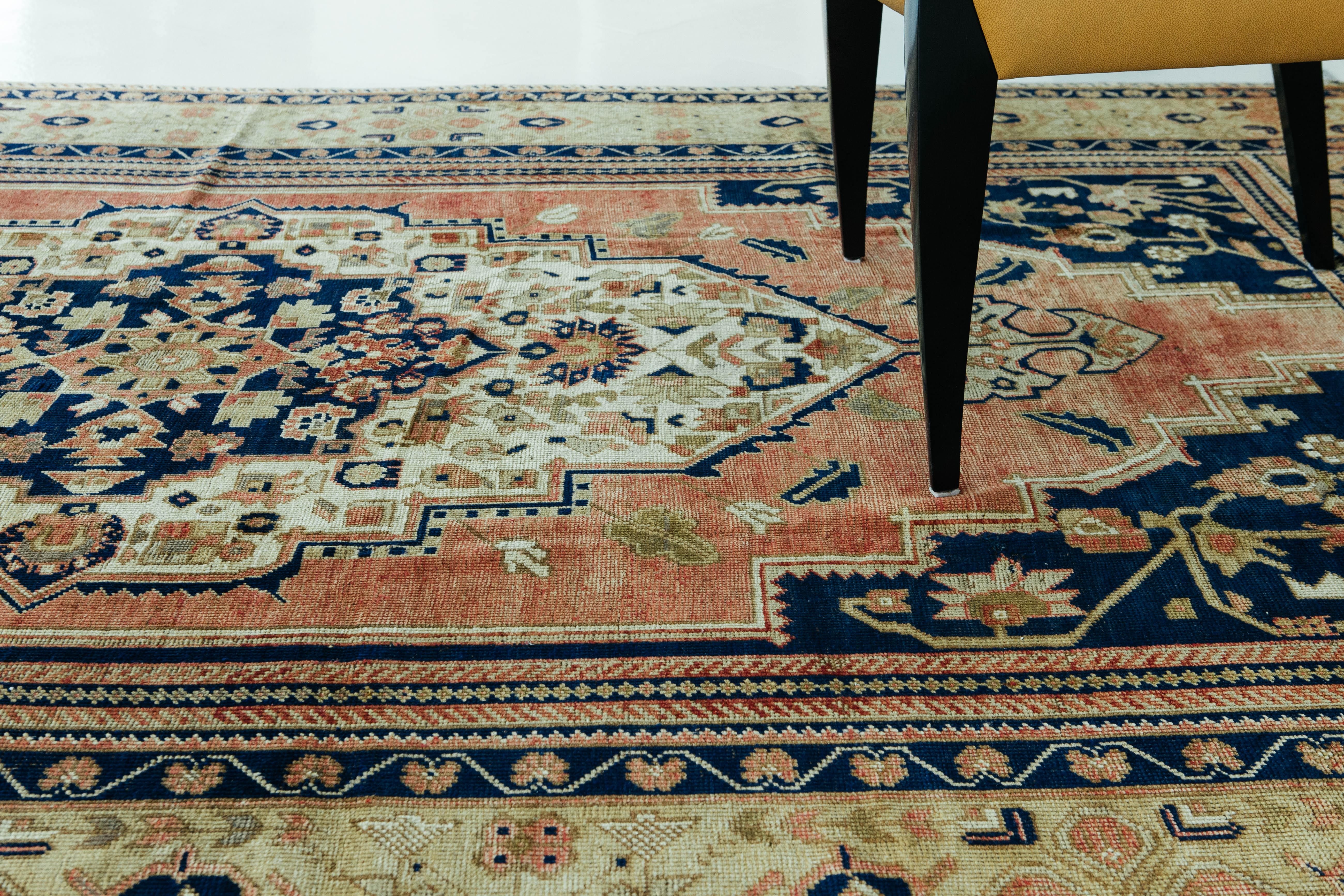 Vintage Turkish Anatolian Rug In Good Condition For Sale In WEST HOLLYWOOD, CA