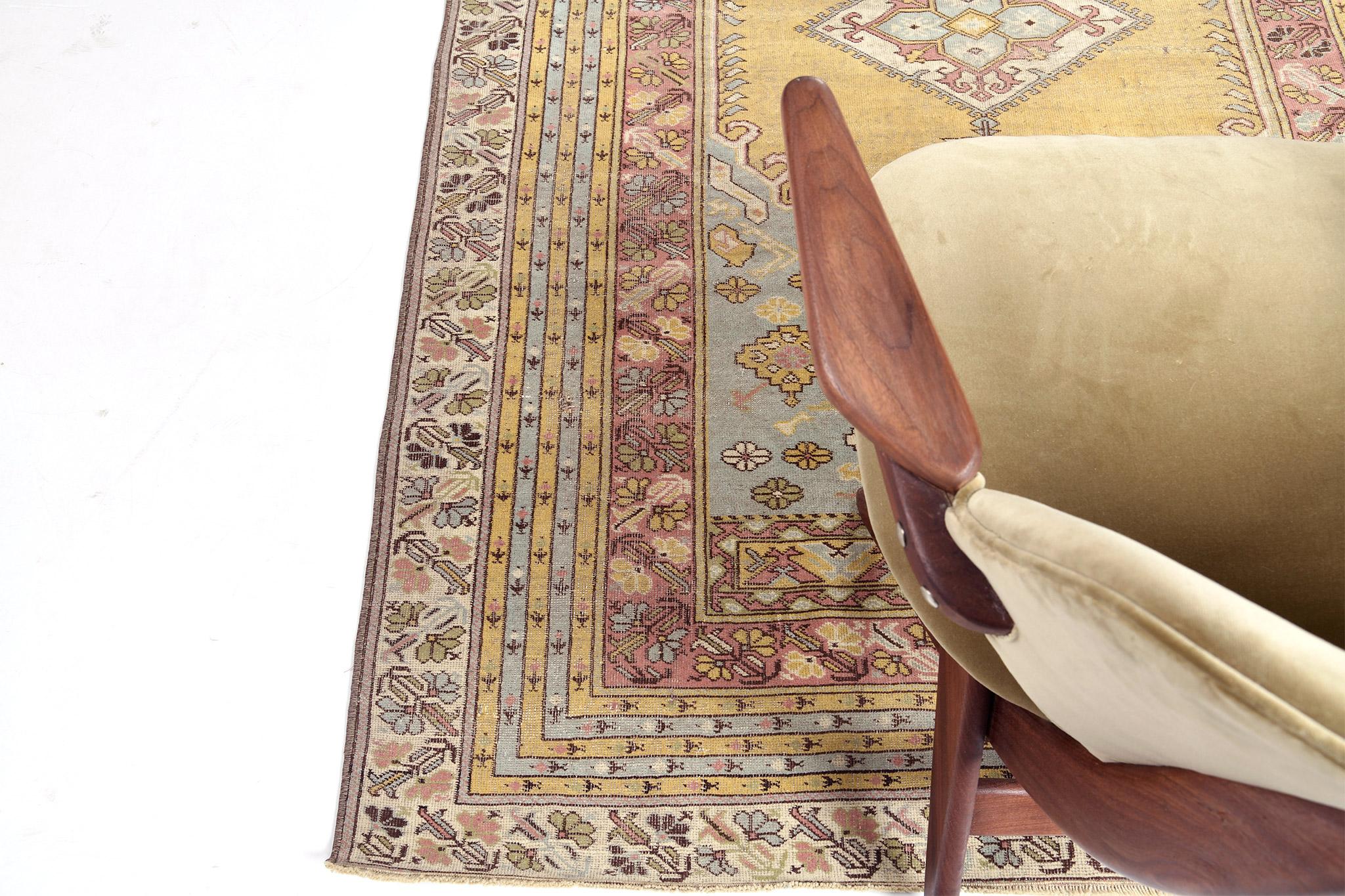 Mid-20th Century Vintage Turkish Anatolian Rug