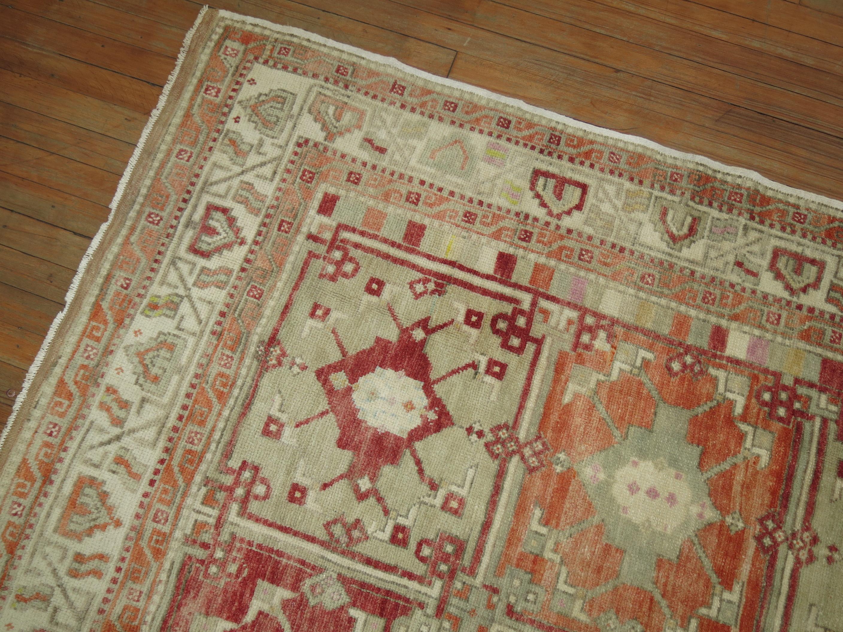 Zabihi Collection Vintage Turkish Anatolian Rug In Good Condition In New York, NY