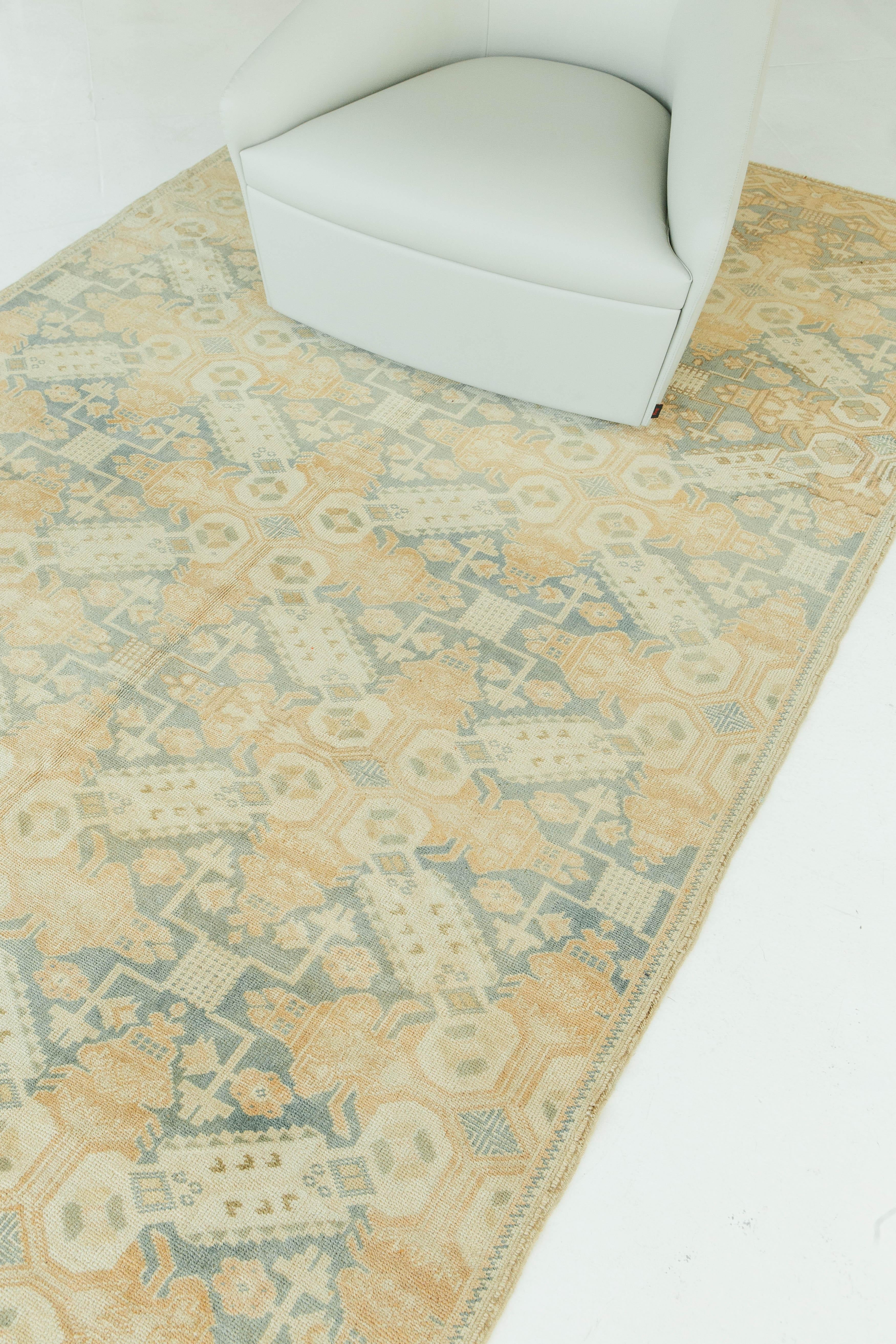 Türkischer anatolischer Teppich im Vintage-Stil (Wolle) im Angebot