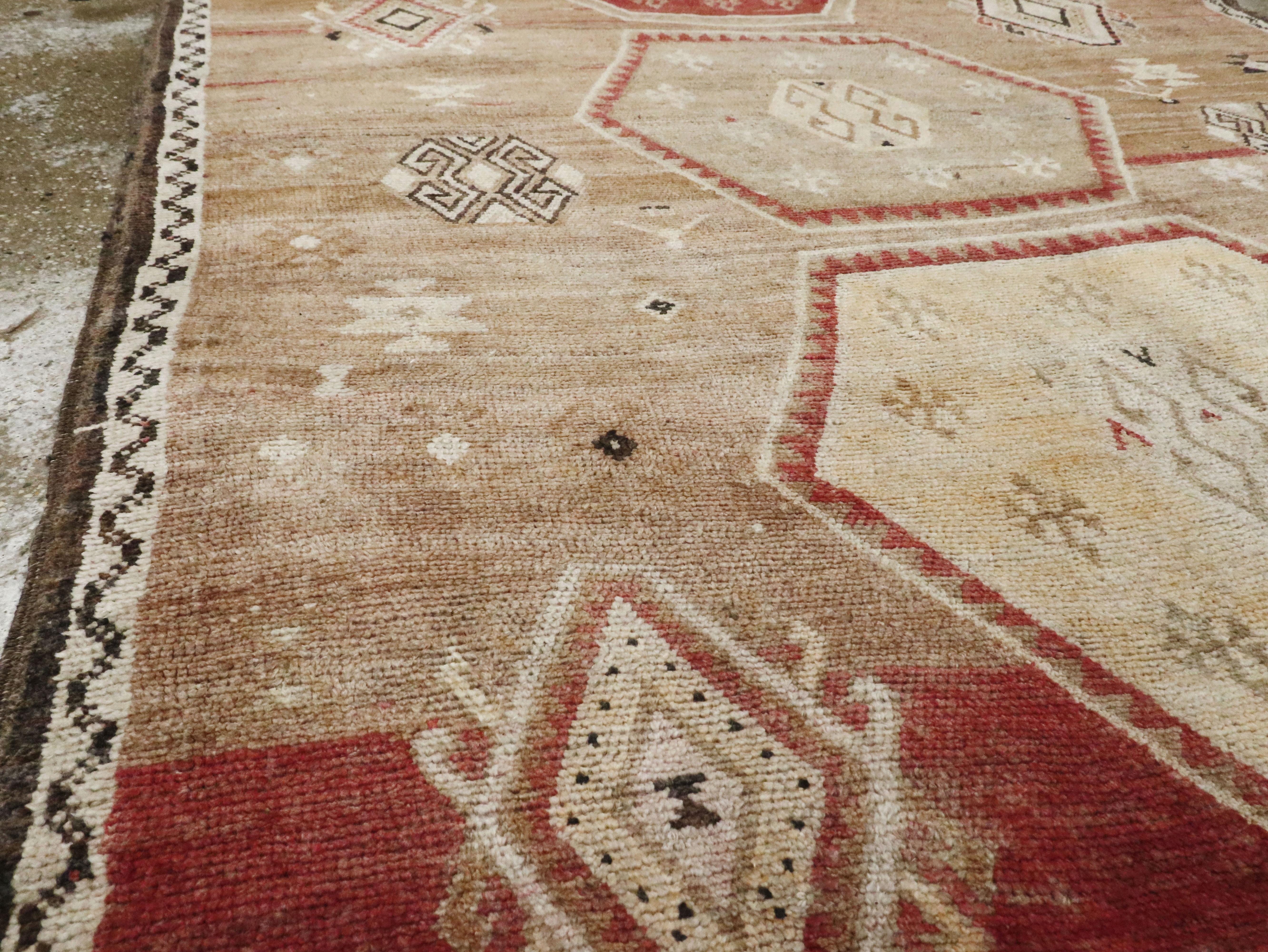 Wool Vintage Turkish Anatolian Rug