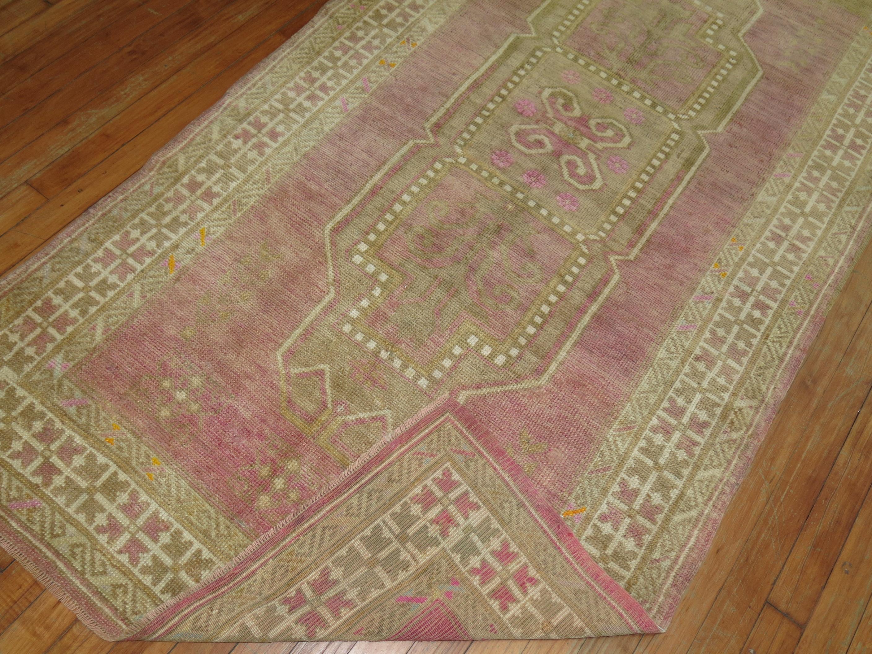 Wool Vintage Turkish Anatolian Rug