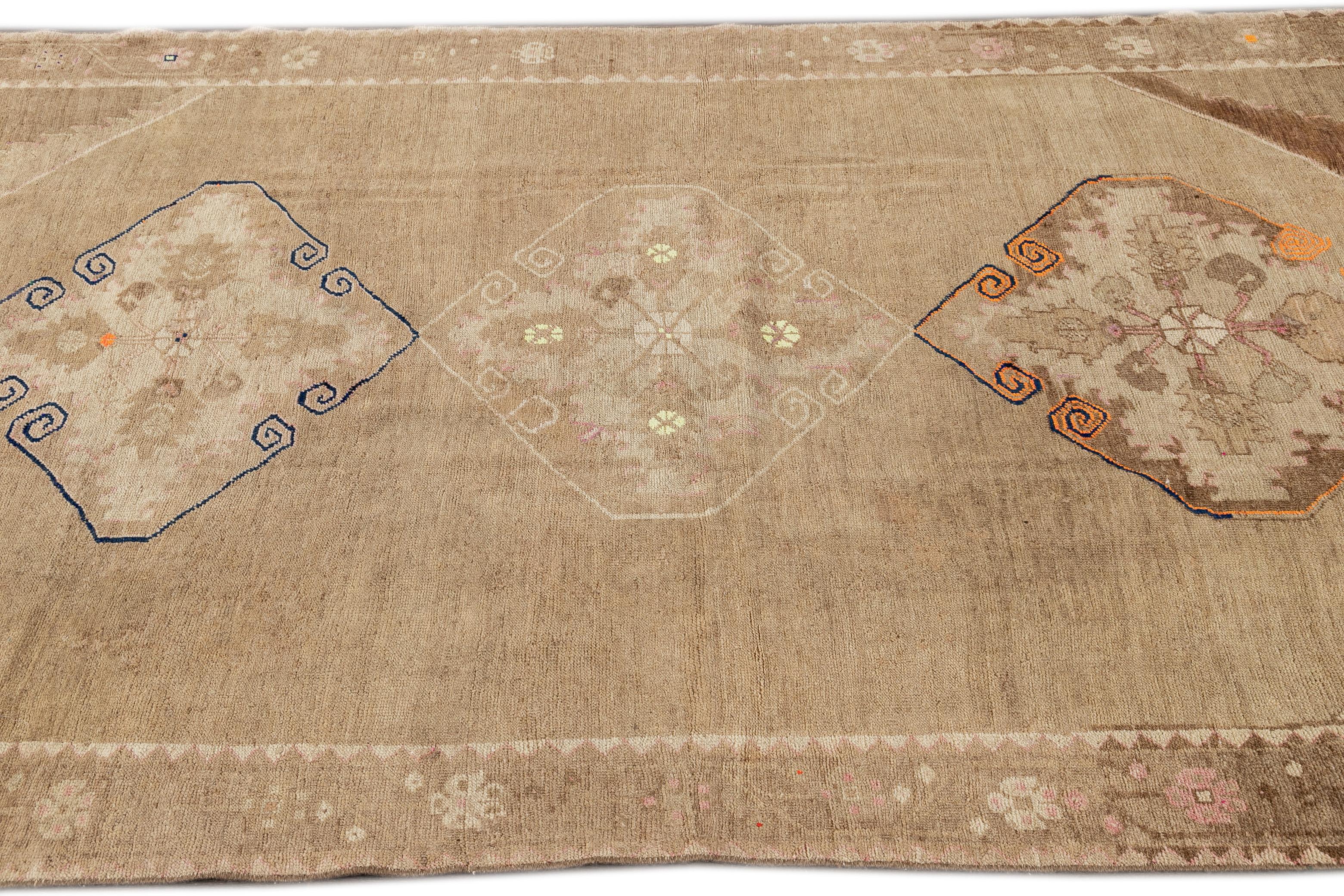 Wool Vintage Turkish Anatolian Rug For Sale