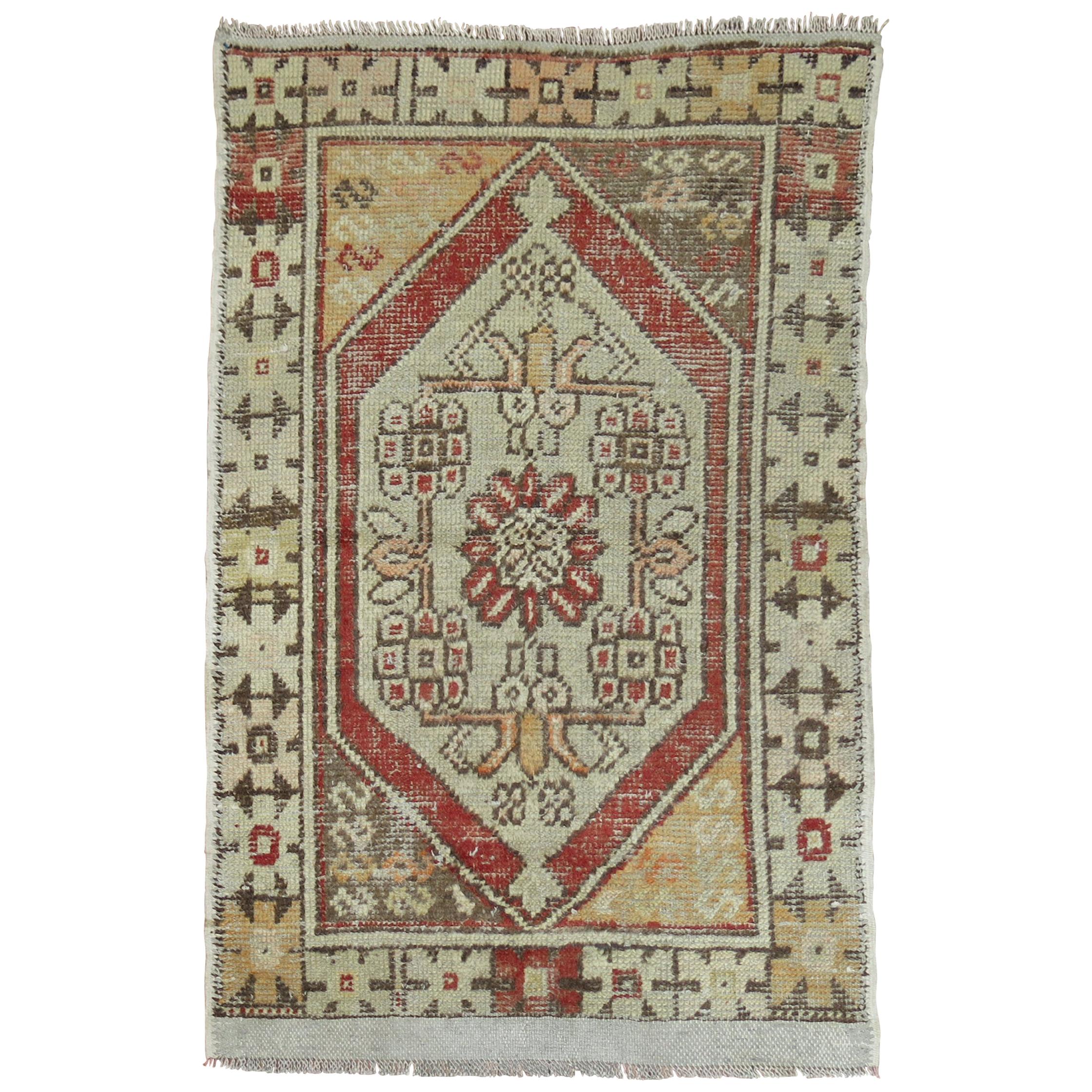 Vintage Turkish Anatolian Rug