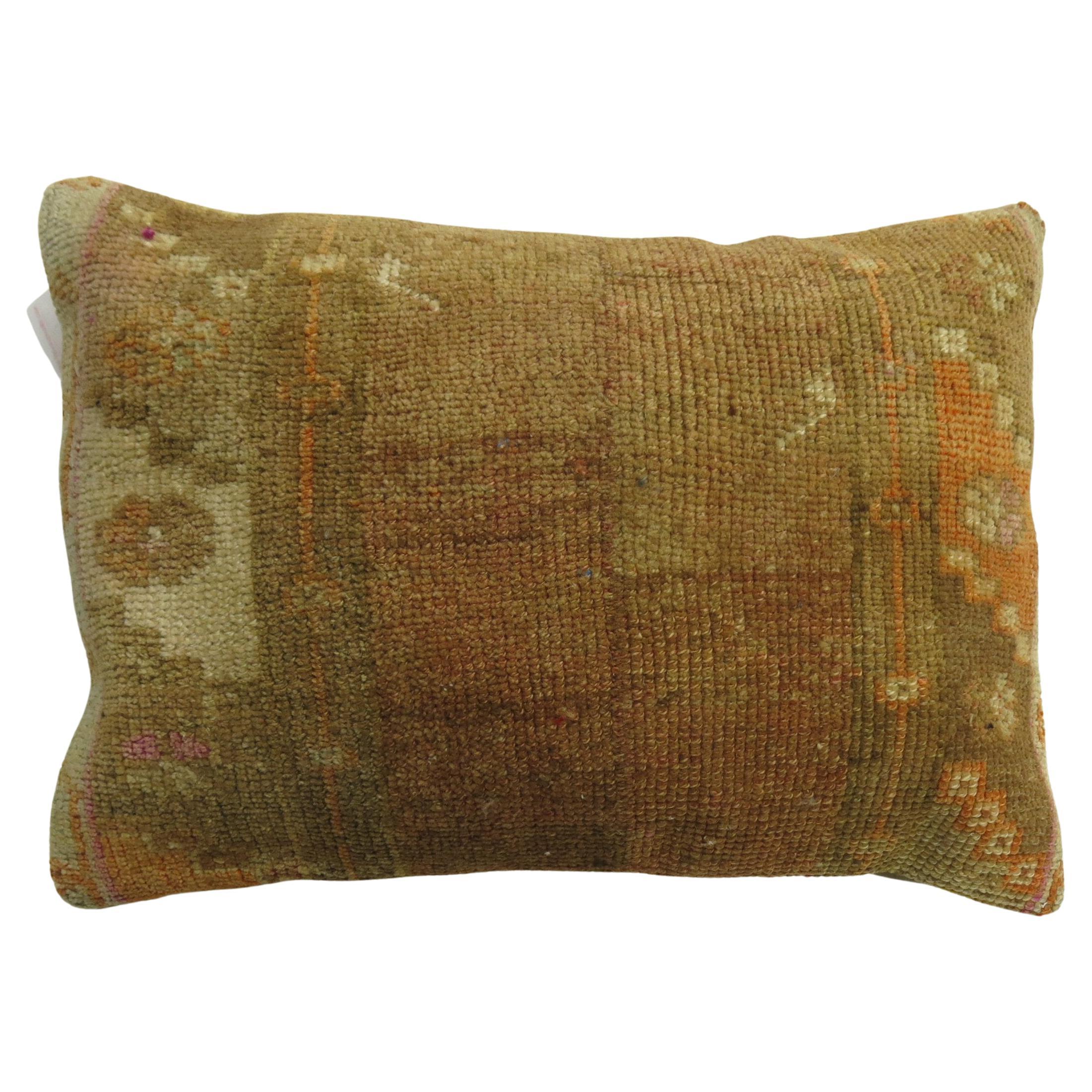 Vintage Turkish Anatolian Rug Pillow For Sale
