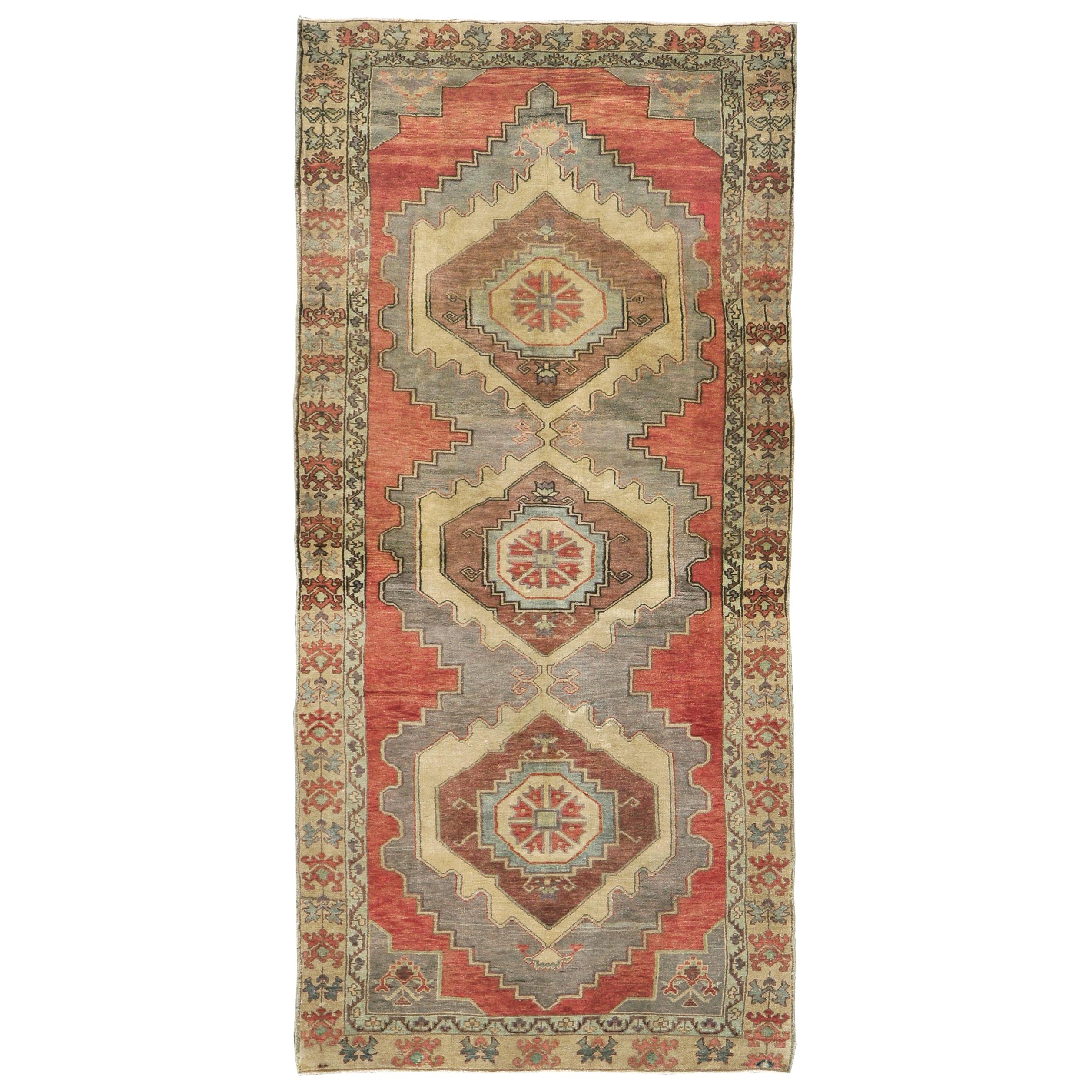 Vintage Turkish Anatolian Runner For Sale