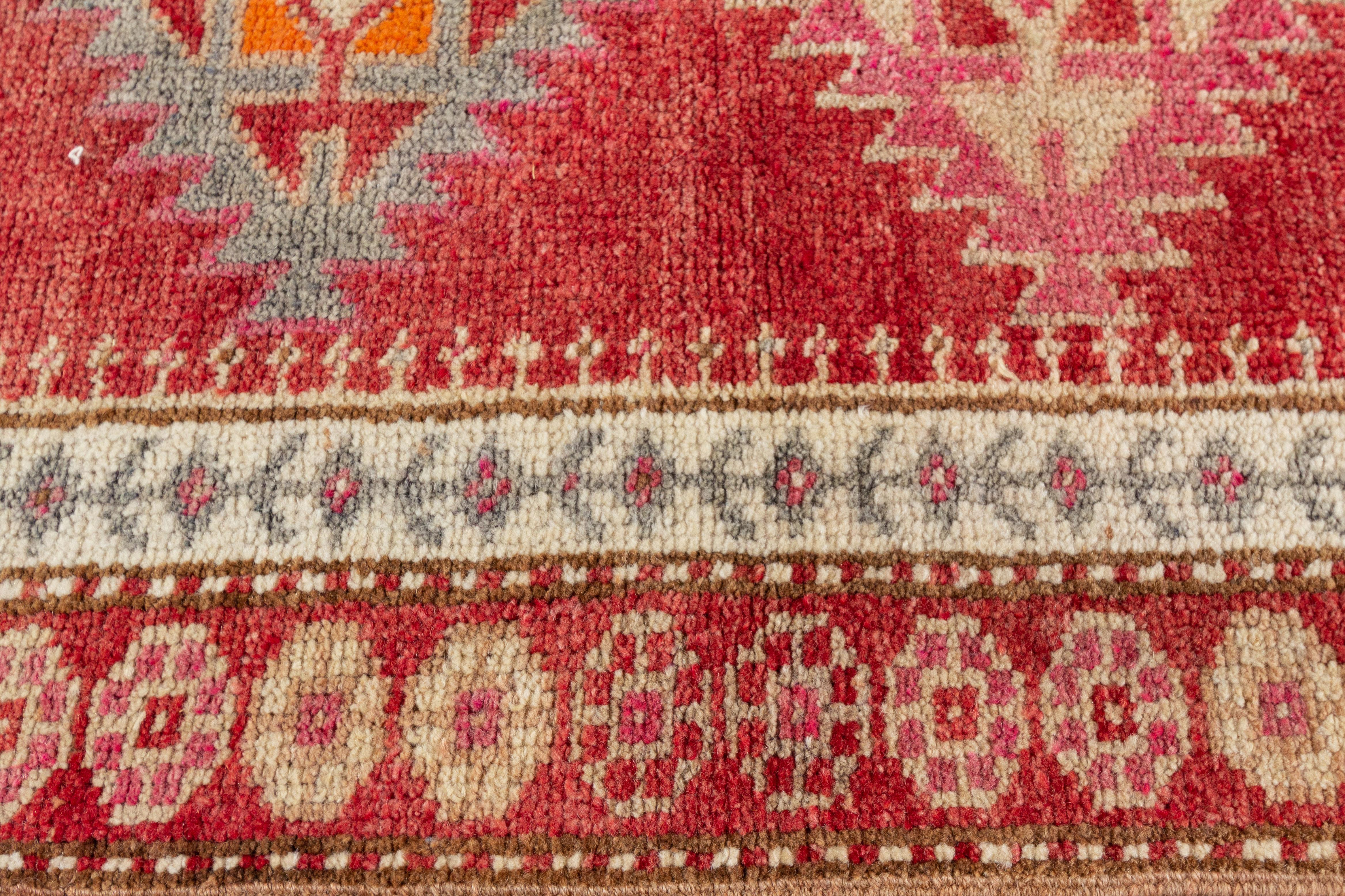 Hand-Knotted Vintage Turkish Anatolian Runner Rug For Sale
