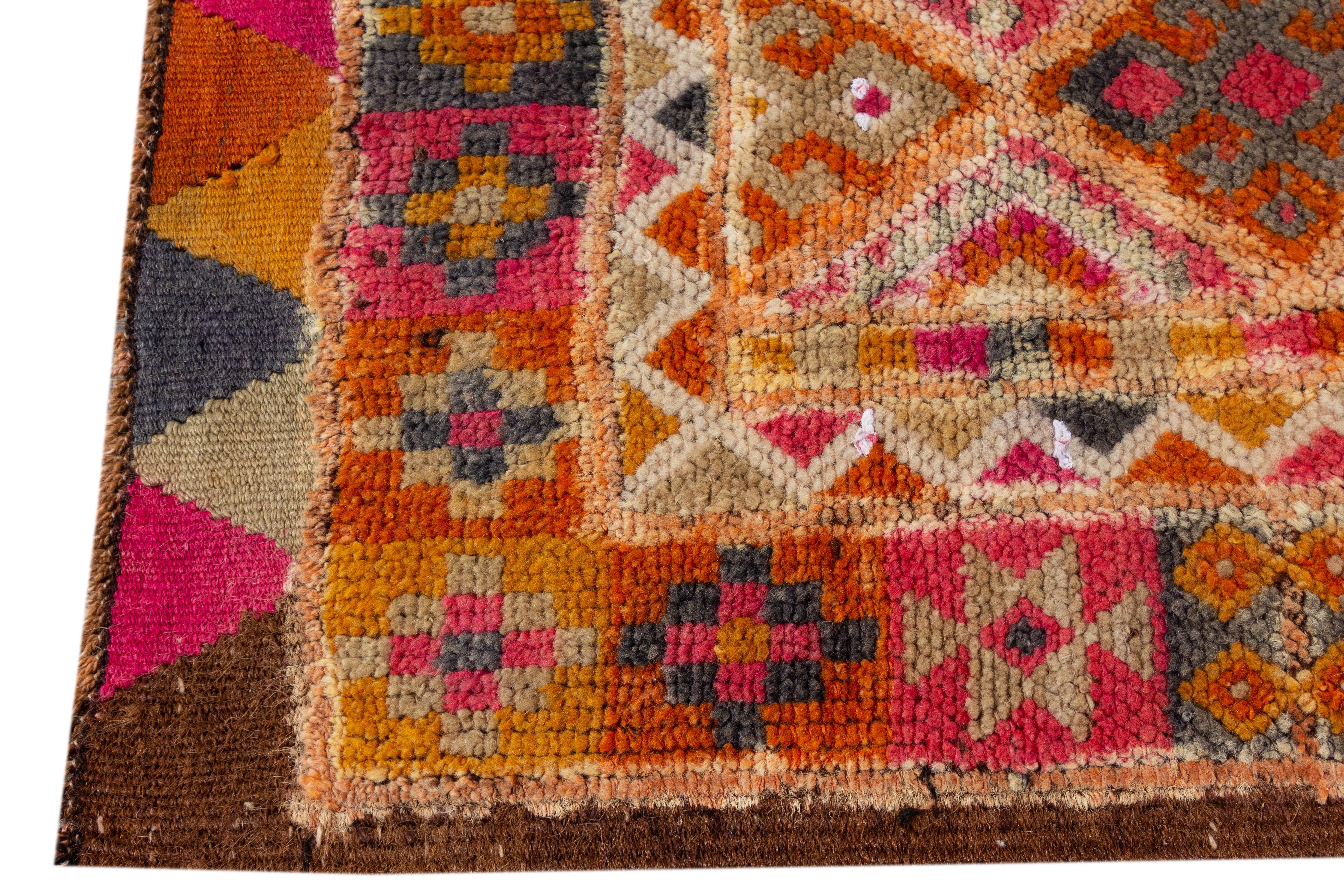 Vintage Turkish Anatolian Runner Rug In Good Condition For Sale In Norwalk, CT