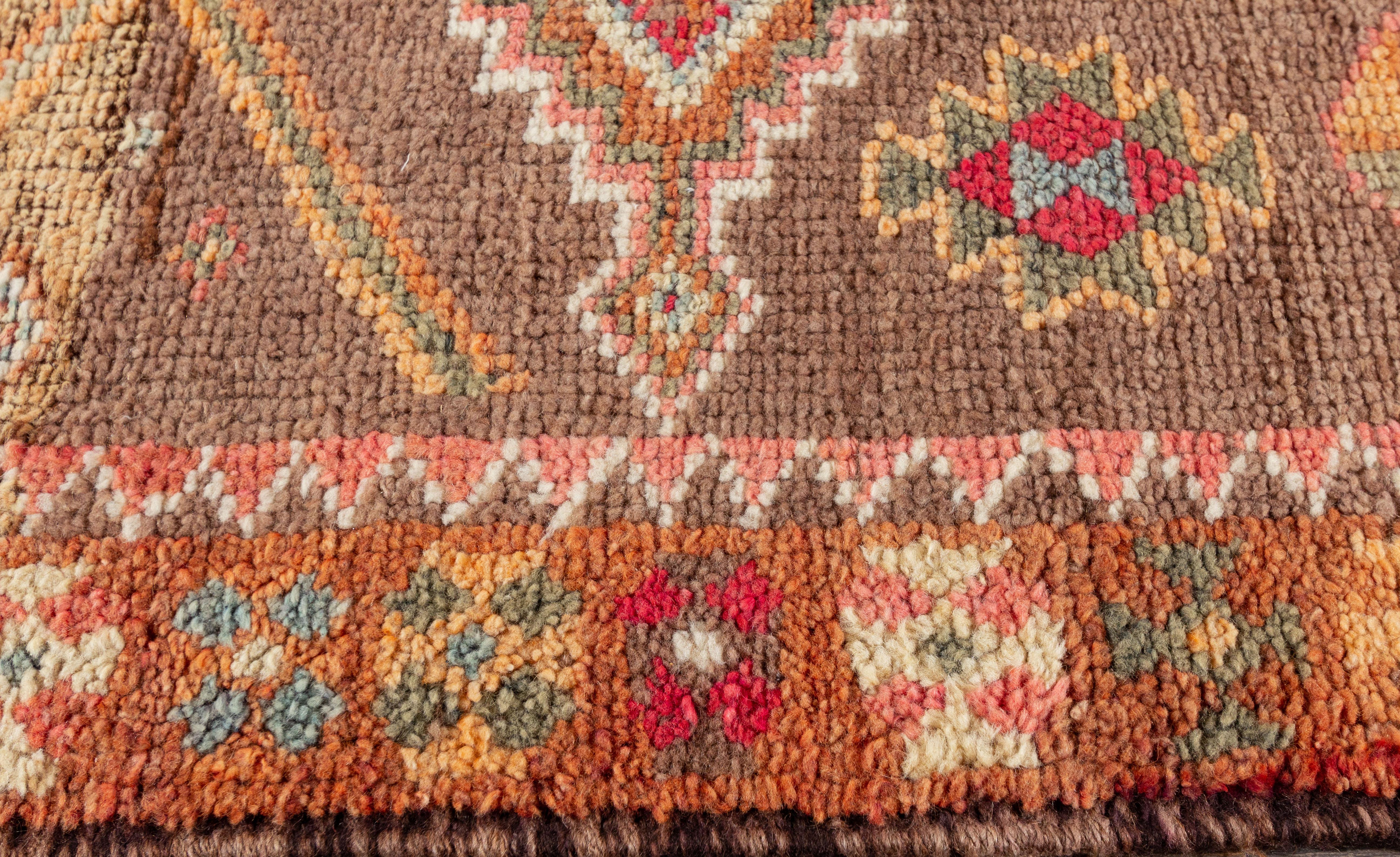 Wool Vintage Turkish Anatolian Runner Rug, 3'1